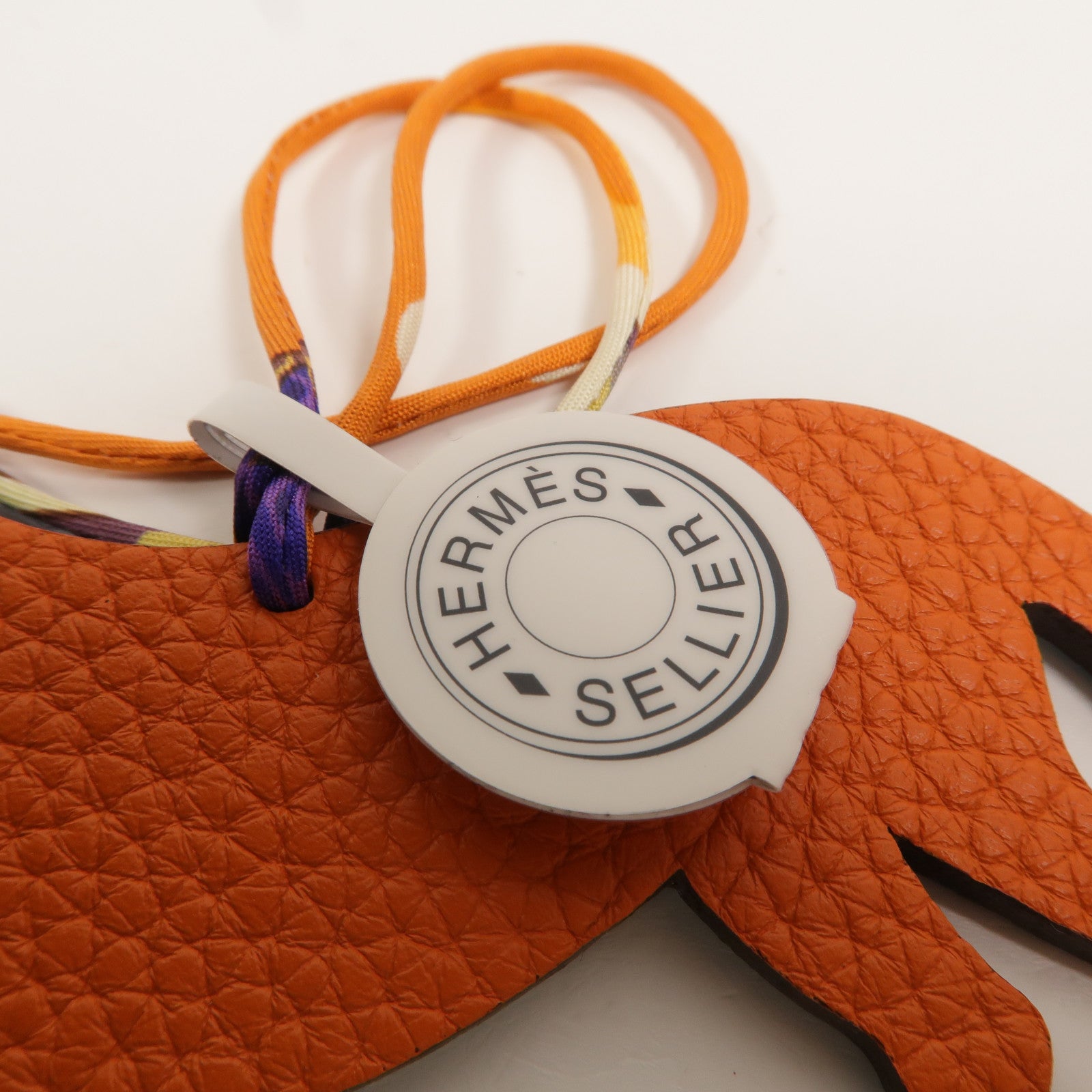 HERMES Togo/Chevre皮革Petit H Horse Charm掛飾