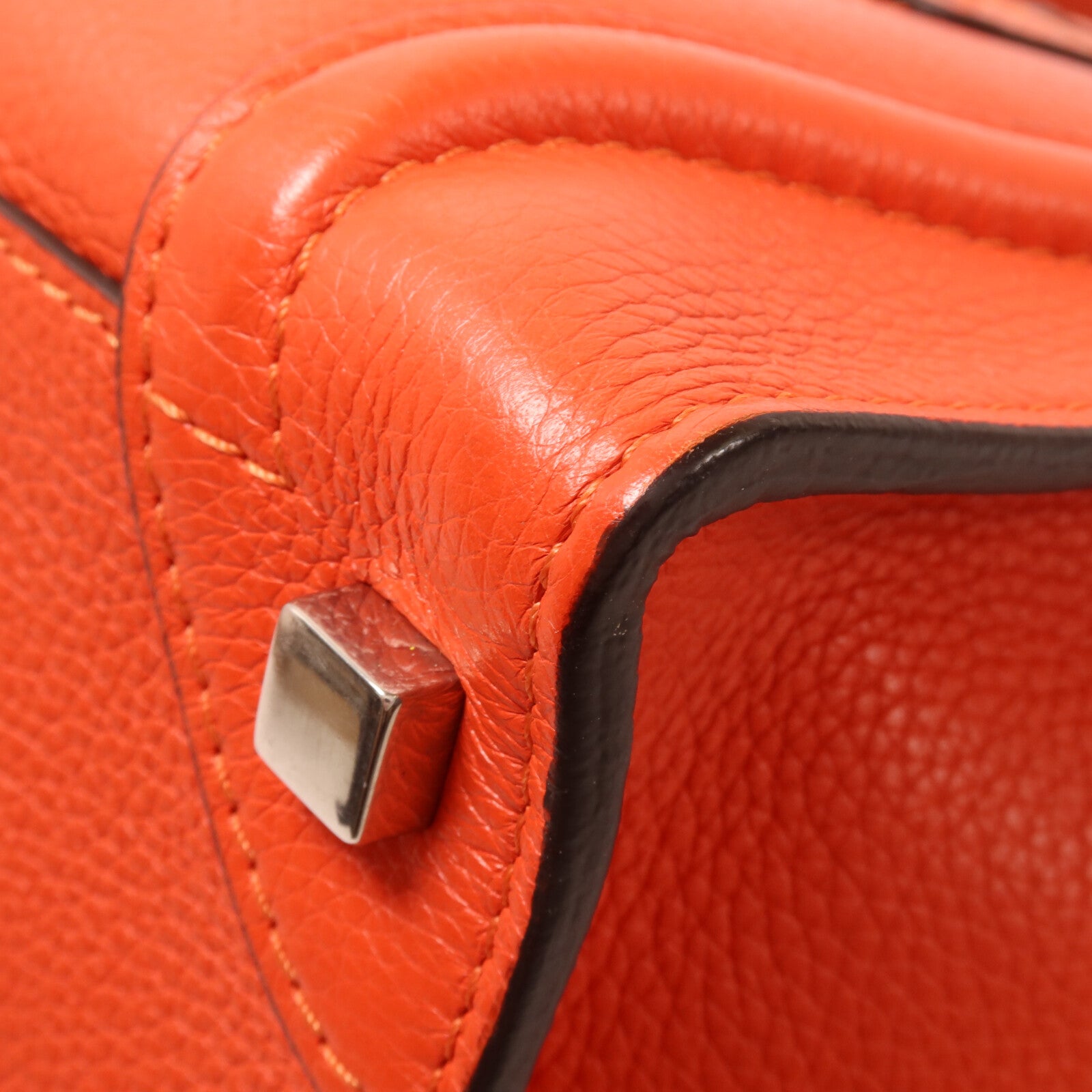 CELINE 牛皮皮革Micro Luggage手挽袋