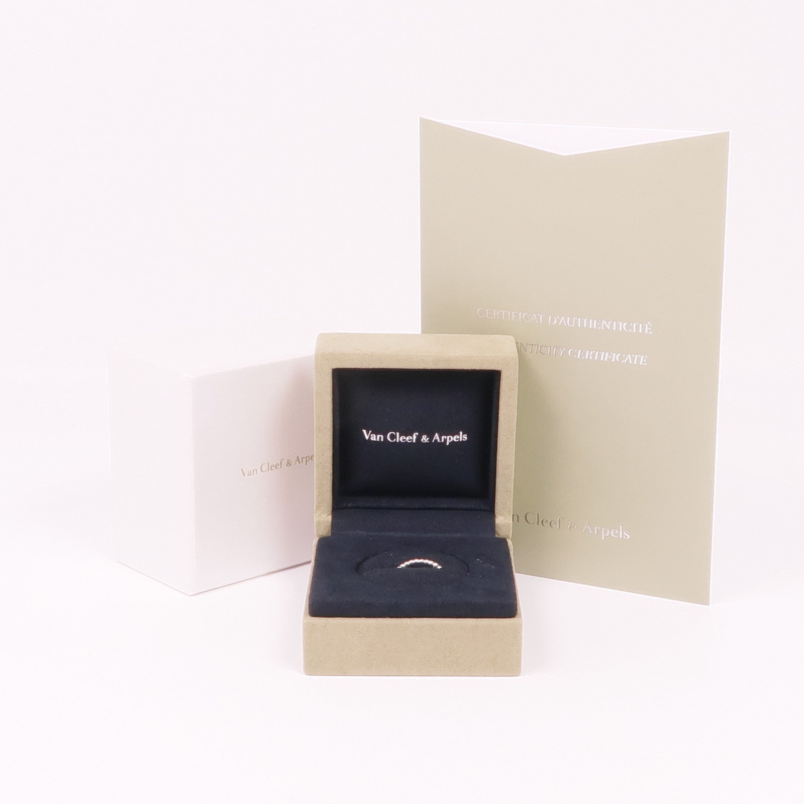 Van Cleef & Arpels 18K白金Perlee Ring戒指VCA#50/US#5.25