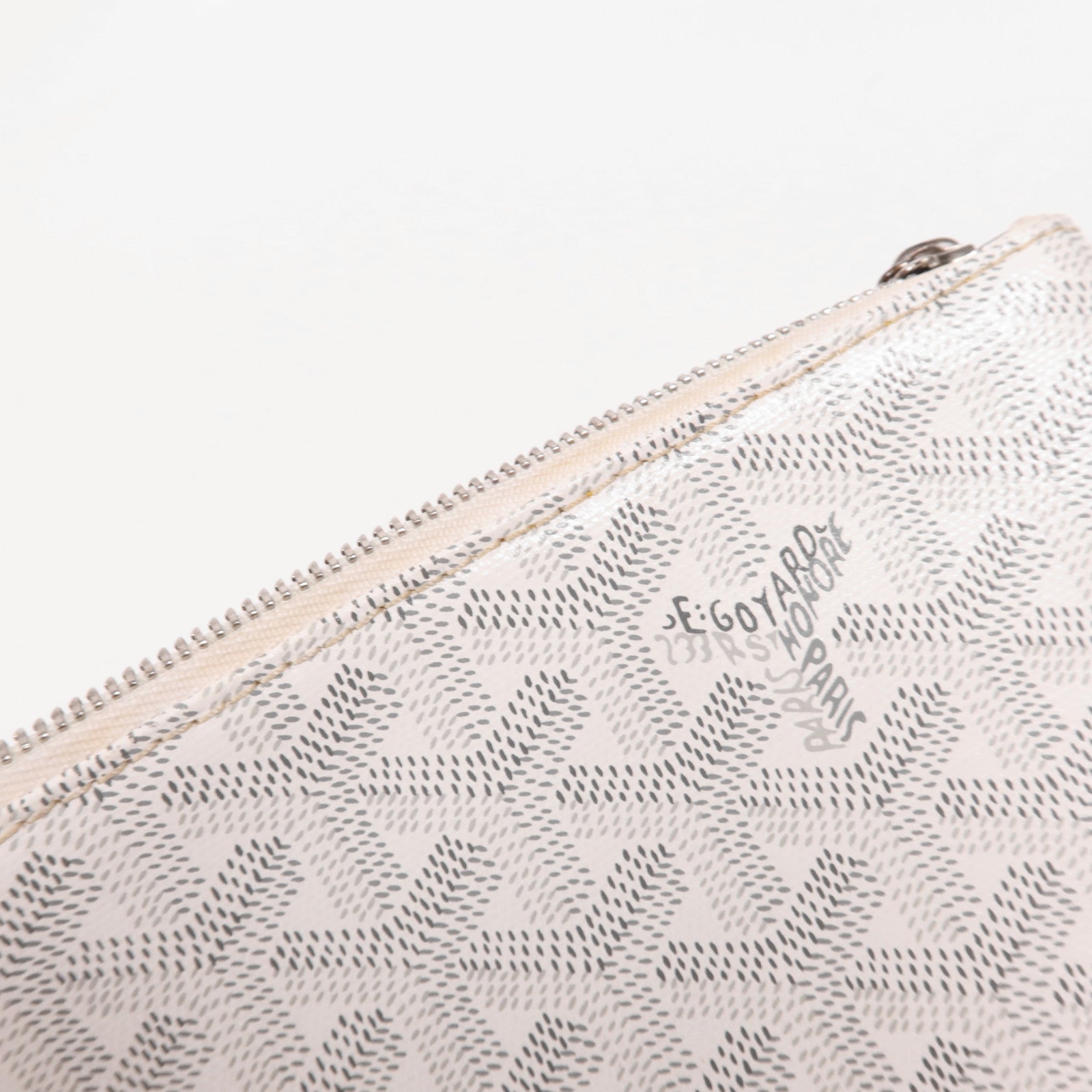 GOYARD 塗層帆布Clutch銀扣手拿包