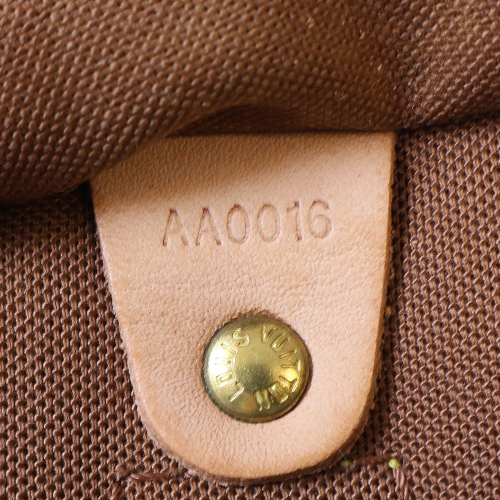 LOUIS VUITTON Monogram Speedy30金扣手挽袋棕色