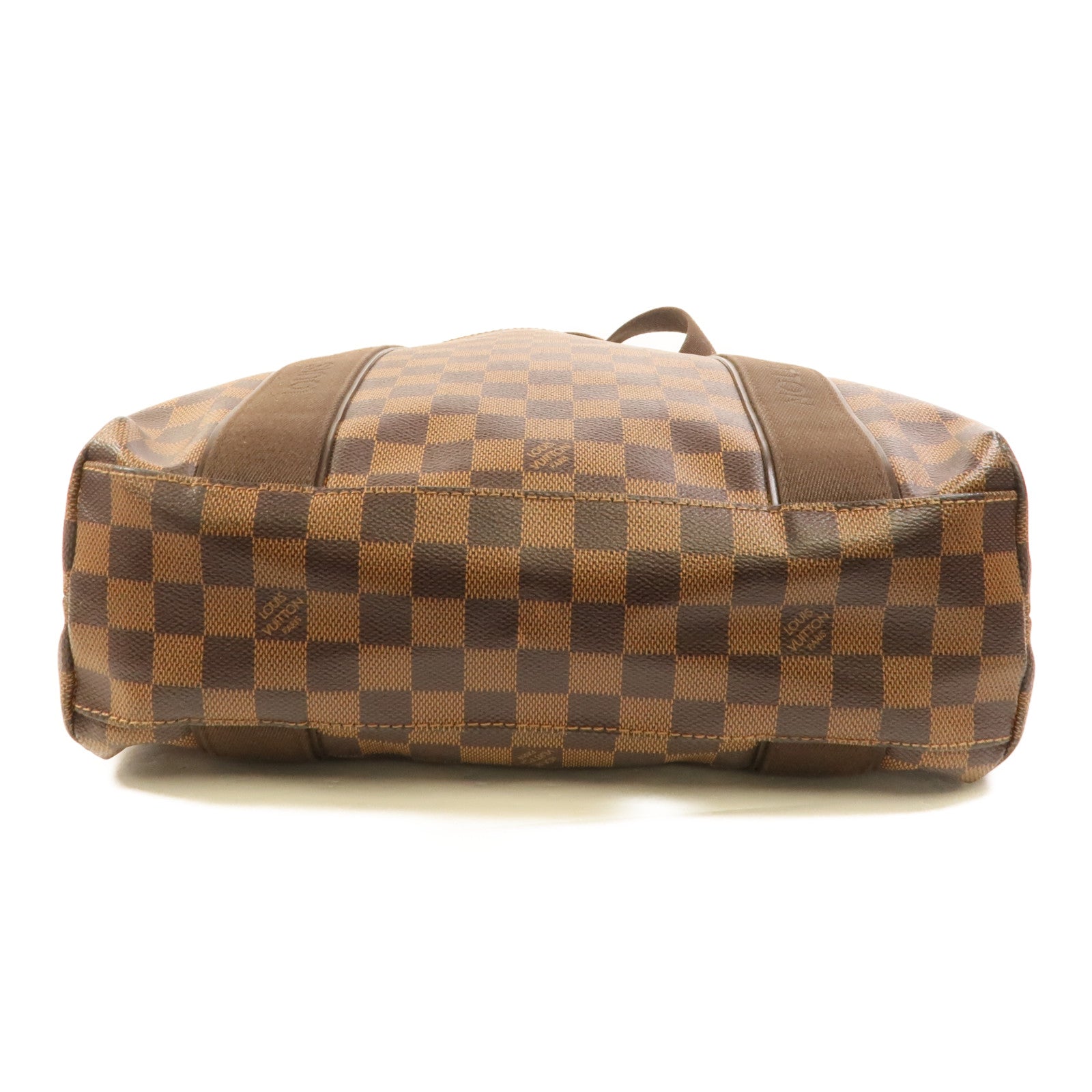 LOUIS VUITTON Damier Beaubourg金扣肩背袋棕色