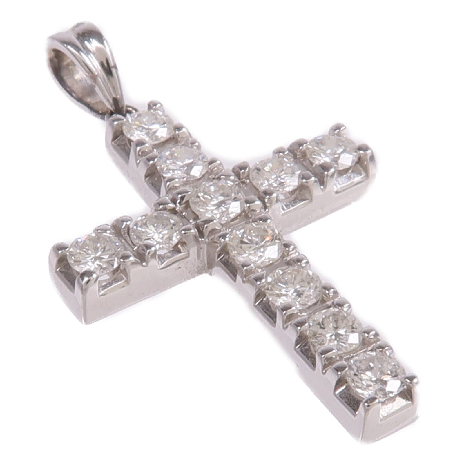 JEWELRY 14K白金Diamond Pendant Top鑽石吊墜