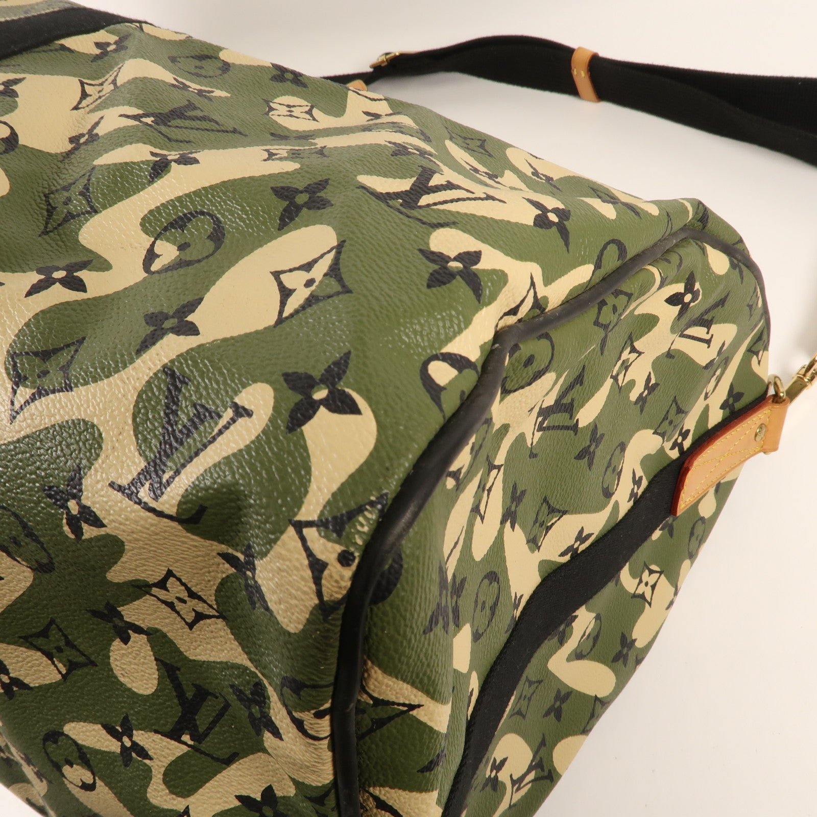 LOUIS VUITTON Monogramouflage Keepall Bandoulie 55金扣手挽肩背兩用袋 55