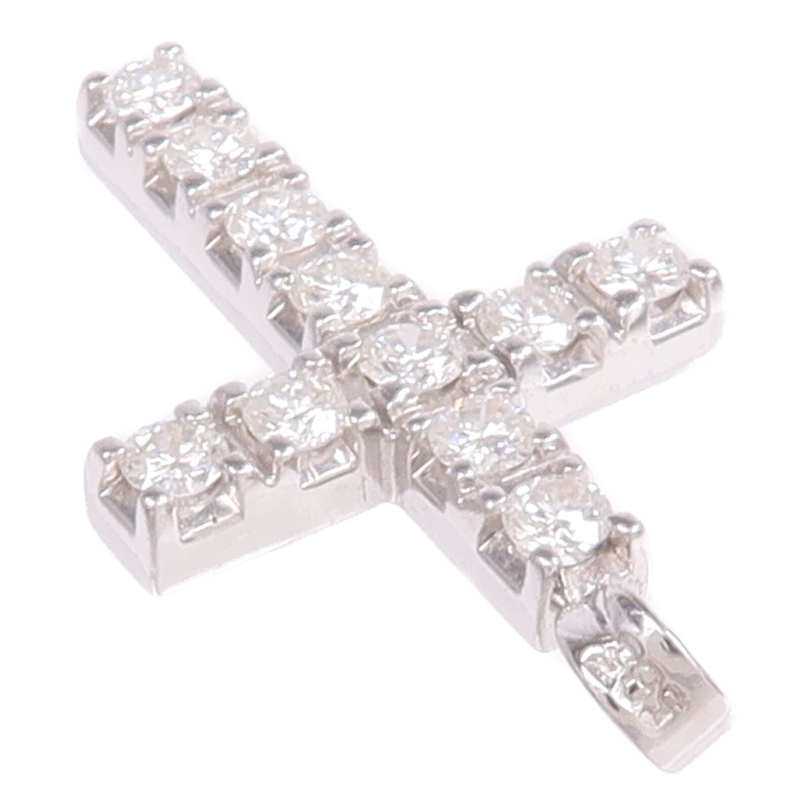 JEWELRY 14K白金Diamond Pendant Top鑽石吊墜