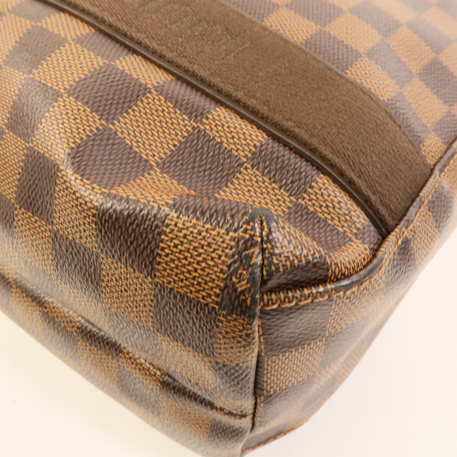 LOUIS VUITTON Damier Beaubourg金扣肩背袋棕色