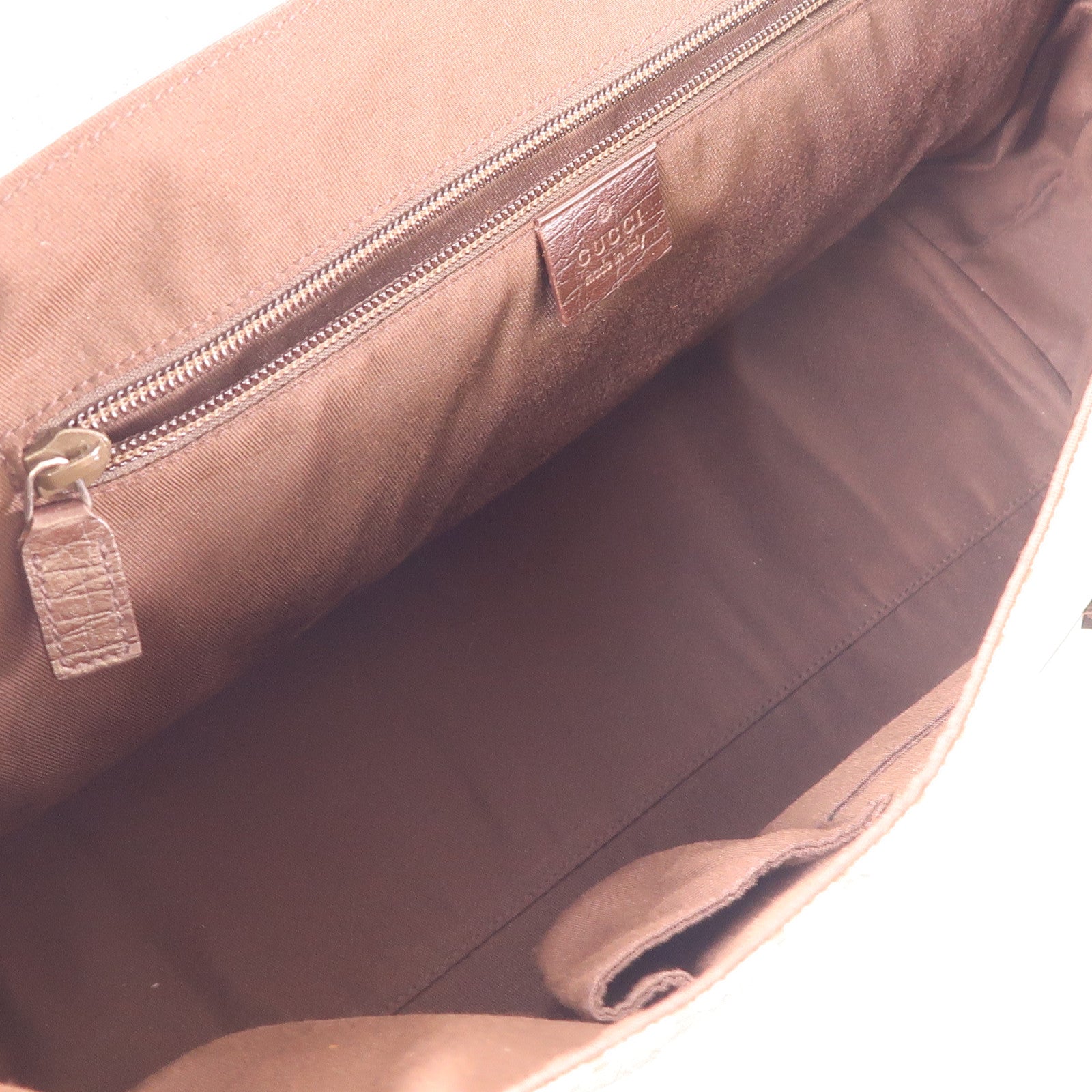 GUCCI 【激減優惠】塗層帆布Messenger銀扣肩背袋