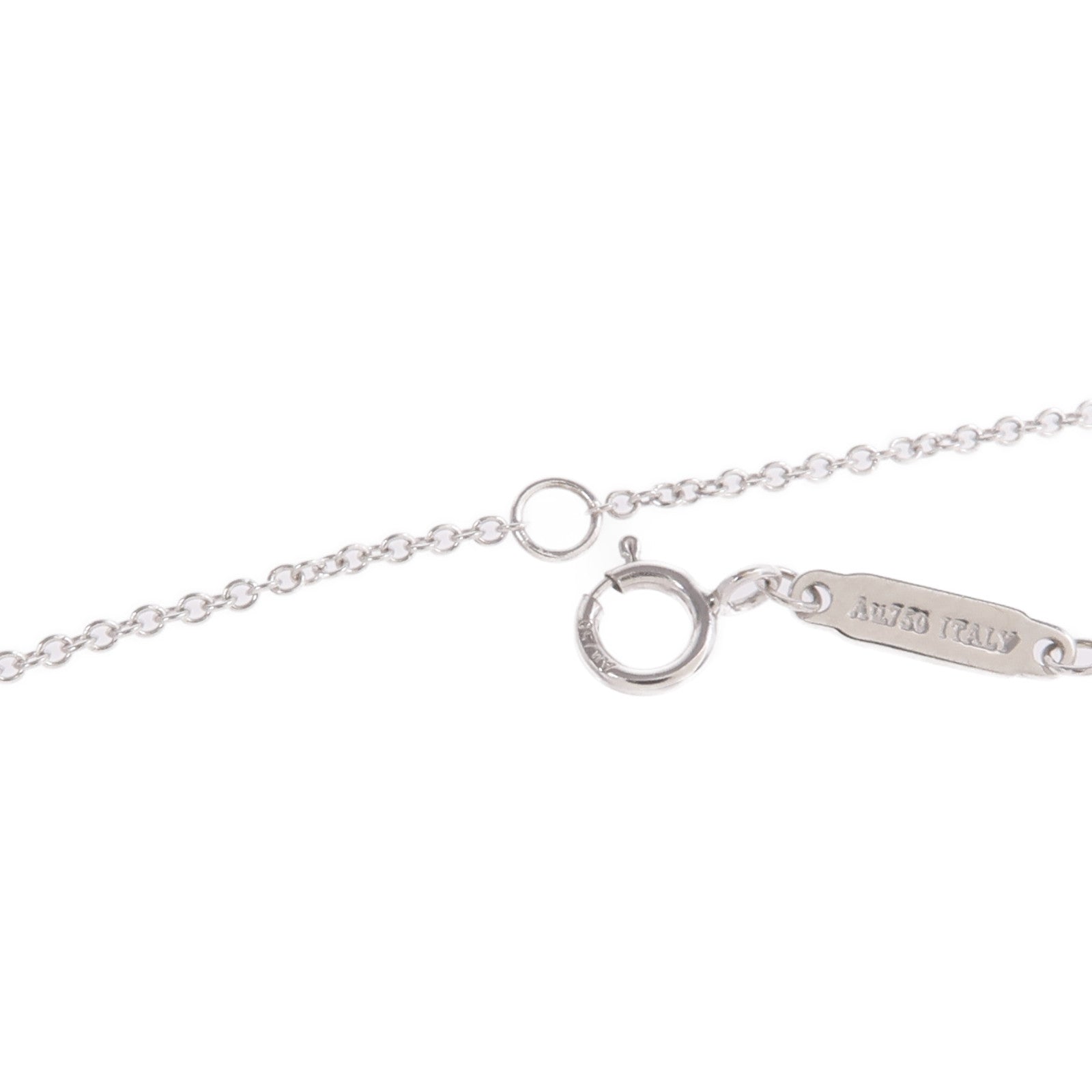 TIFFANY＆CO 18K白金T Smile Small Necklace項鍊