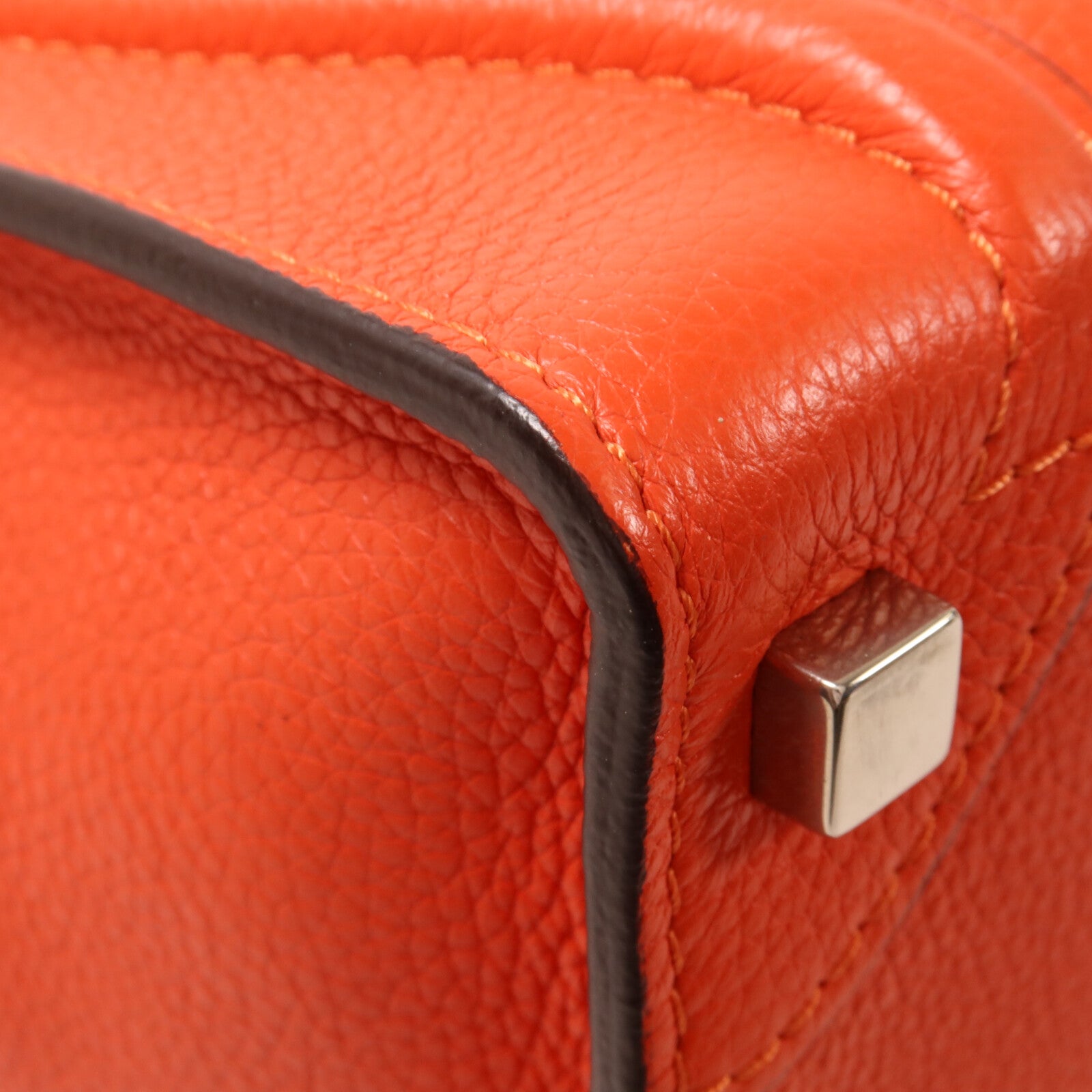 CELINE 牛皮皮革Micro Luggage手挽袋