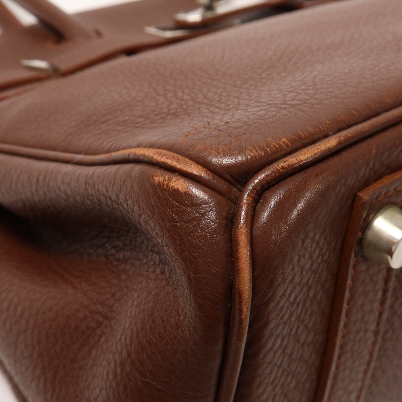 HERMES Togo皮革Birkin 30手挽袋Noisette