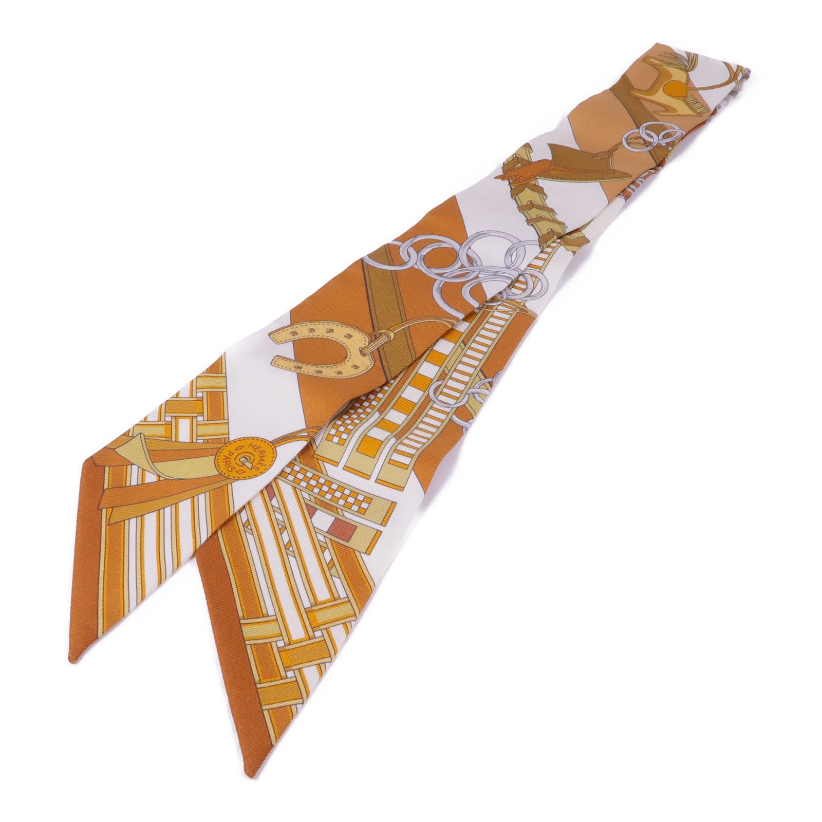 HERMES 絲質Twilly絲巾