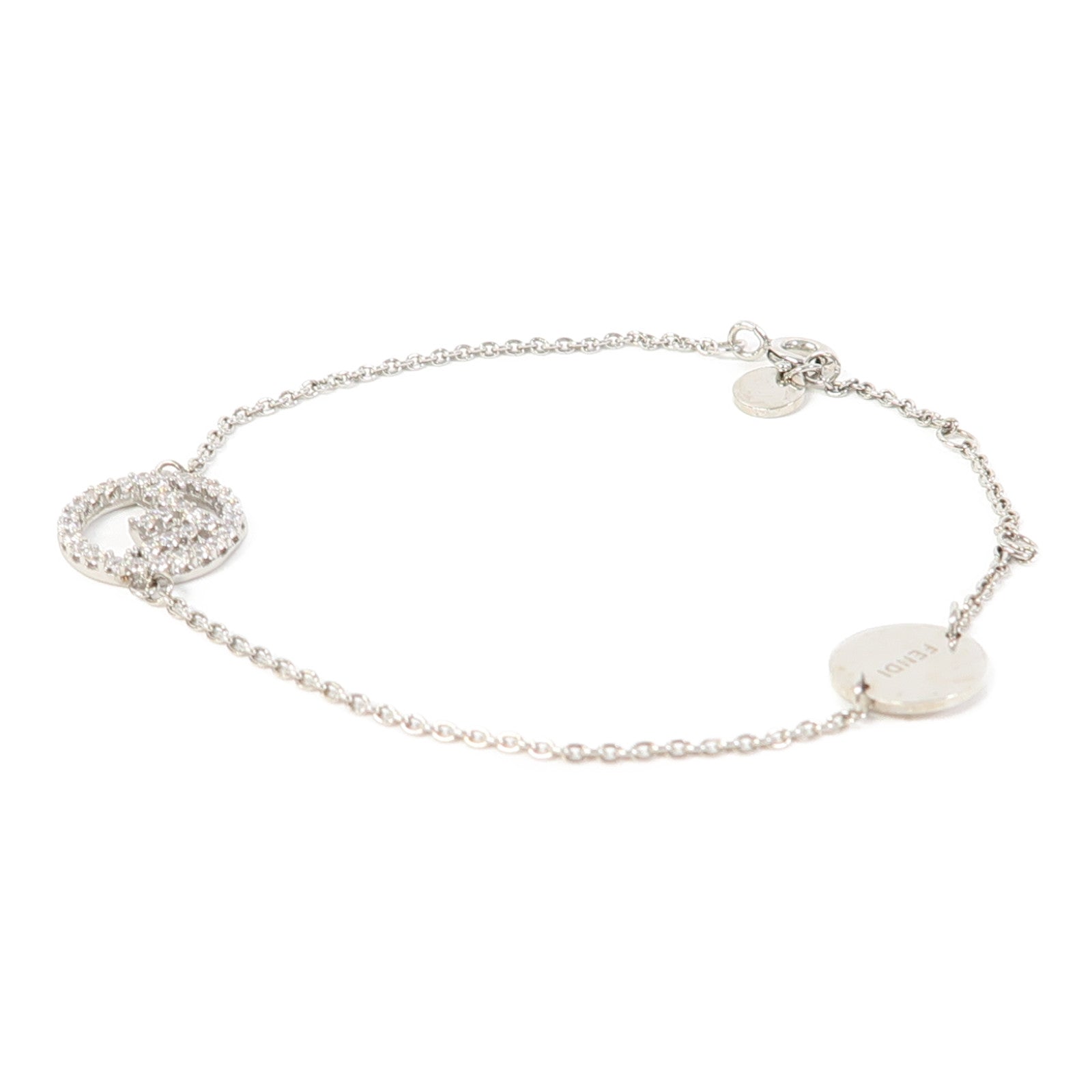 FENDI 金屬Bracelet手鏈銀色
