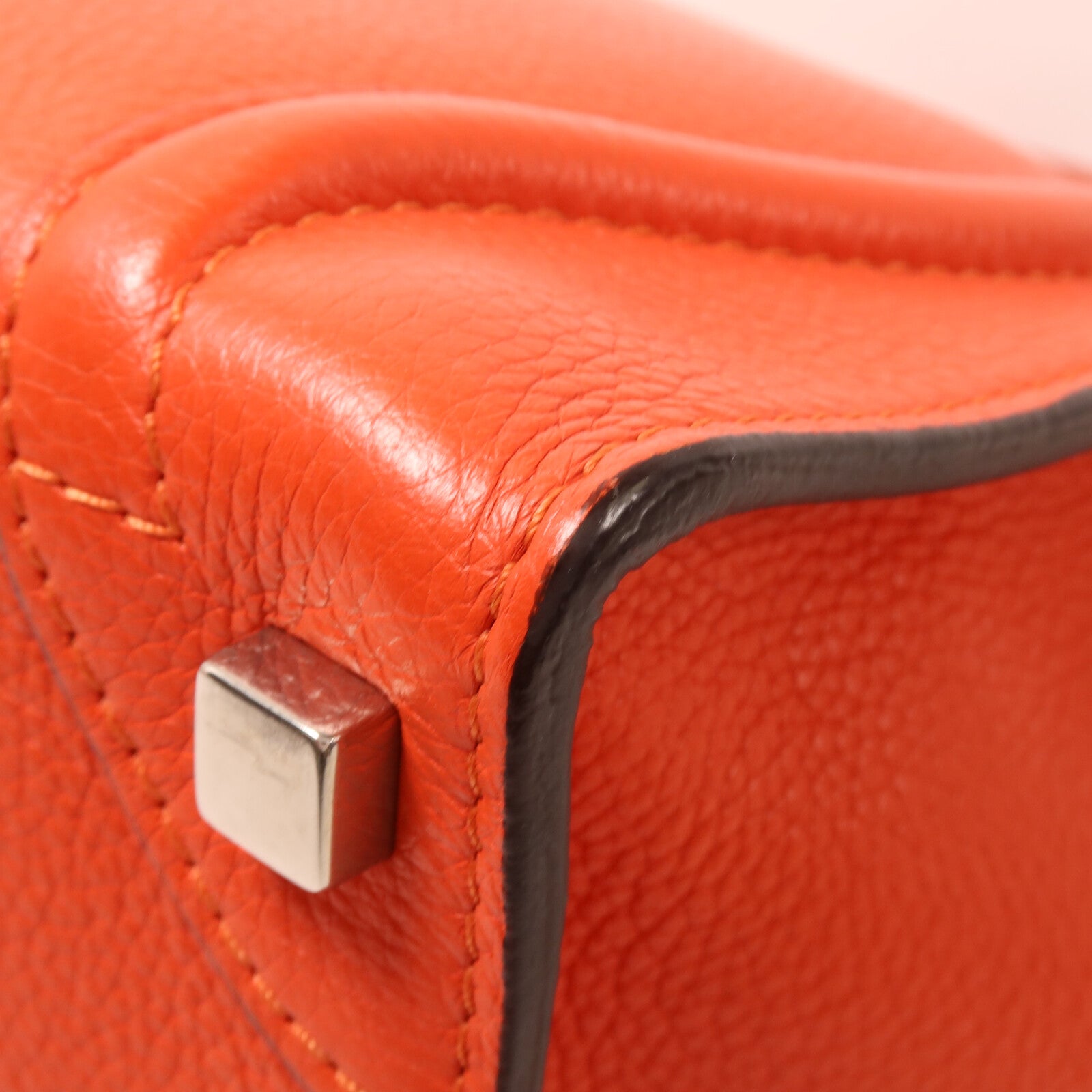 CELINE 牛皮皮革Micro Luggage手挽袋