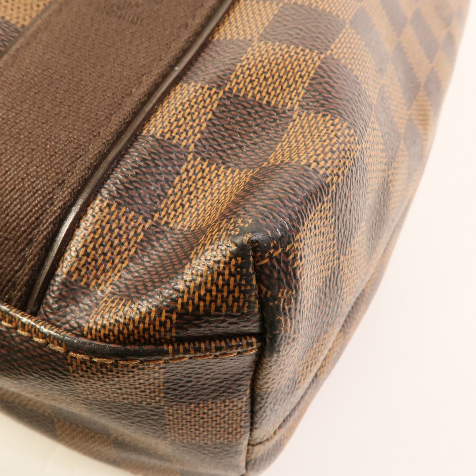 LOUIS VUITTON Damier Beaubourg金扣肩背袋棕色