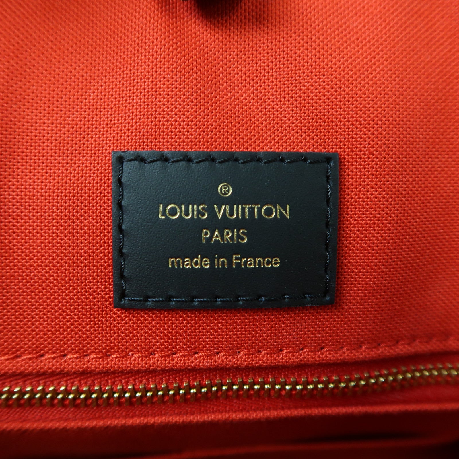 LOUIS VUITTON Monogram Giant Reverse On The Go GM金扣手挽肩背兩用袋啡色