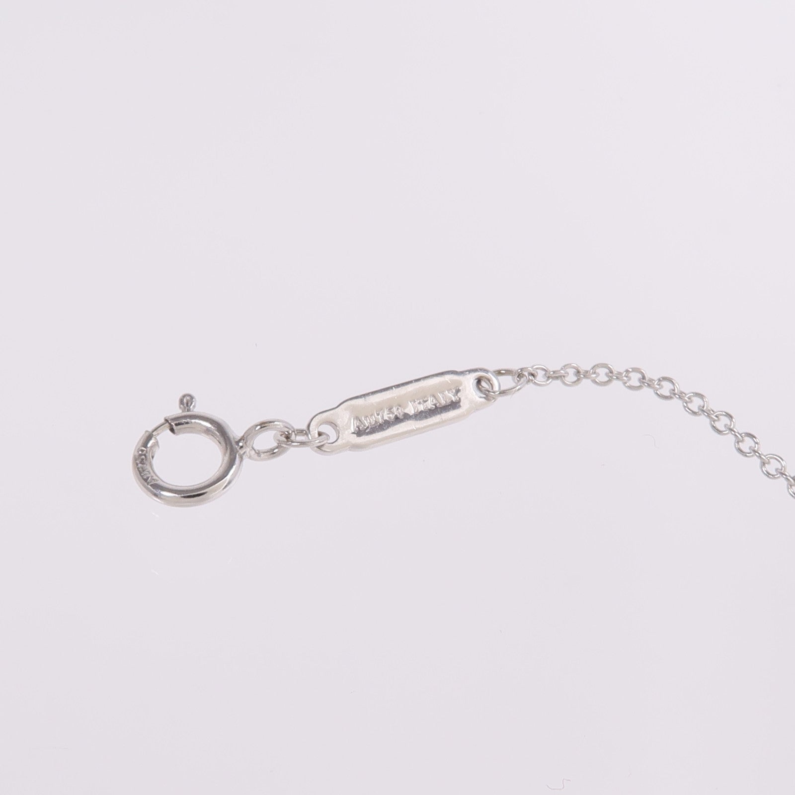 TIFFANY＆CO 18K白金T Smile Small Necklace項鍊