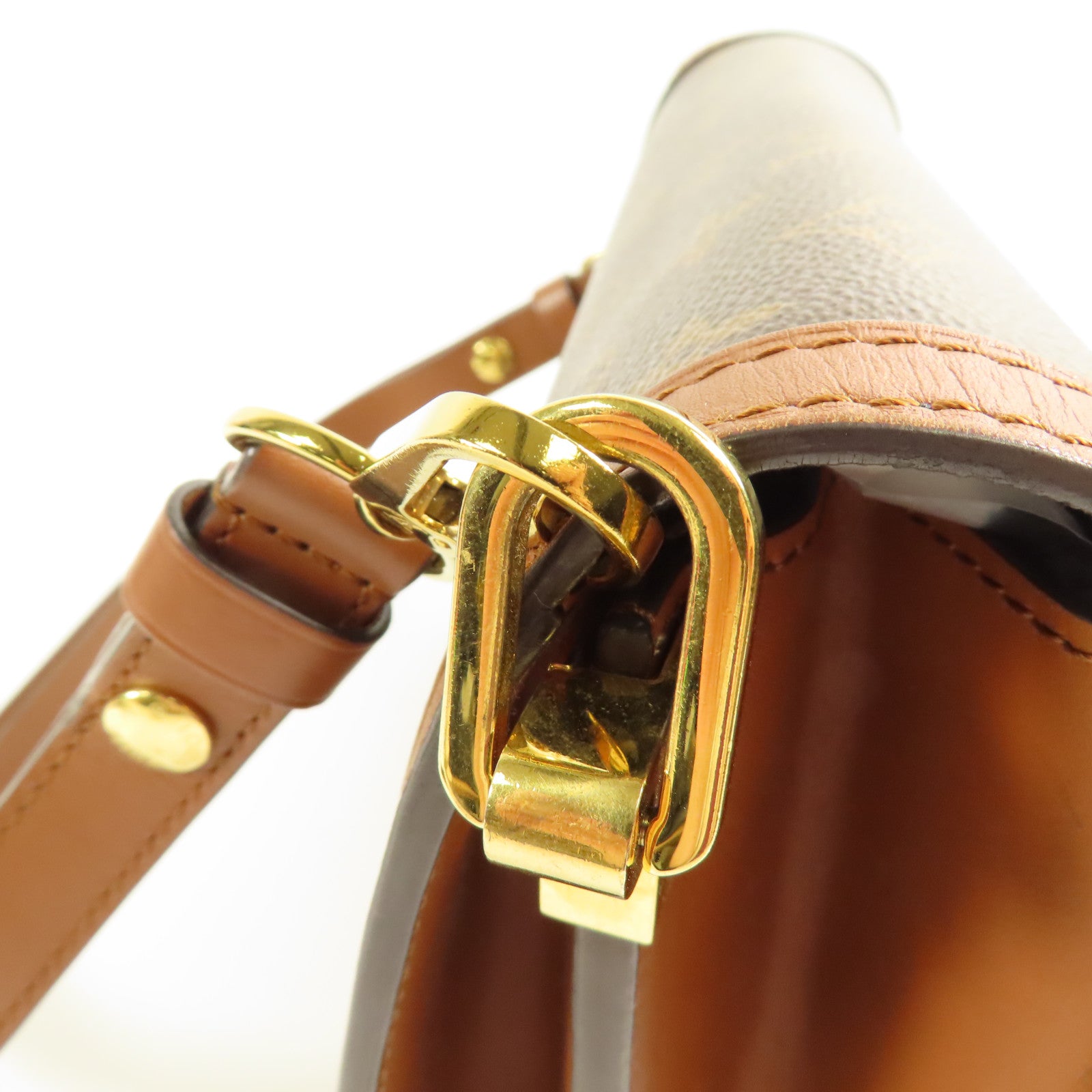 LOUIS VUITTON 【激減優惠】Monogram/Monogram Reverse Dauphine MM金扣手挽肩背兩用袋棕色