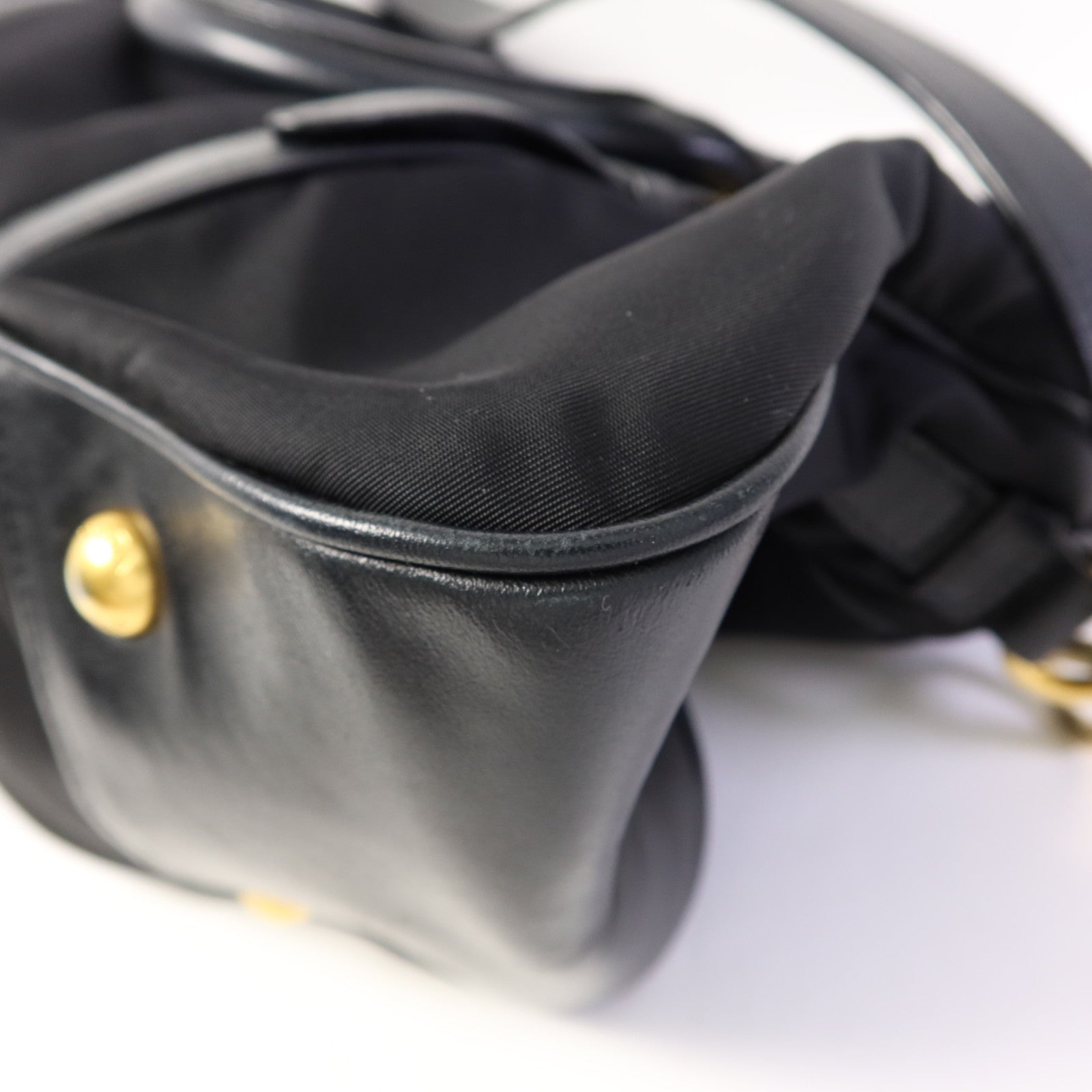 PRADA 尼龍2Way Shoulder Bag金扣手挽肩背兩用袋