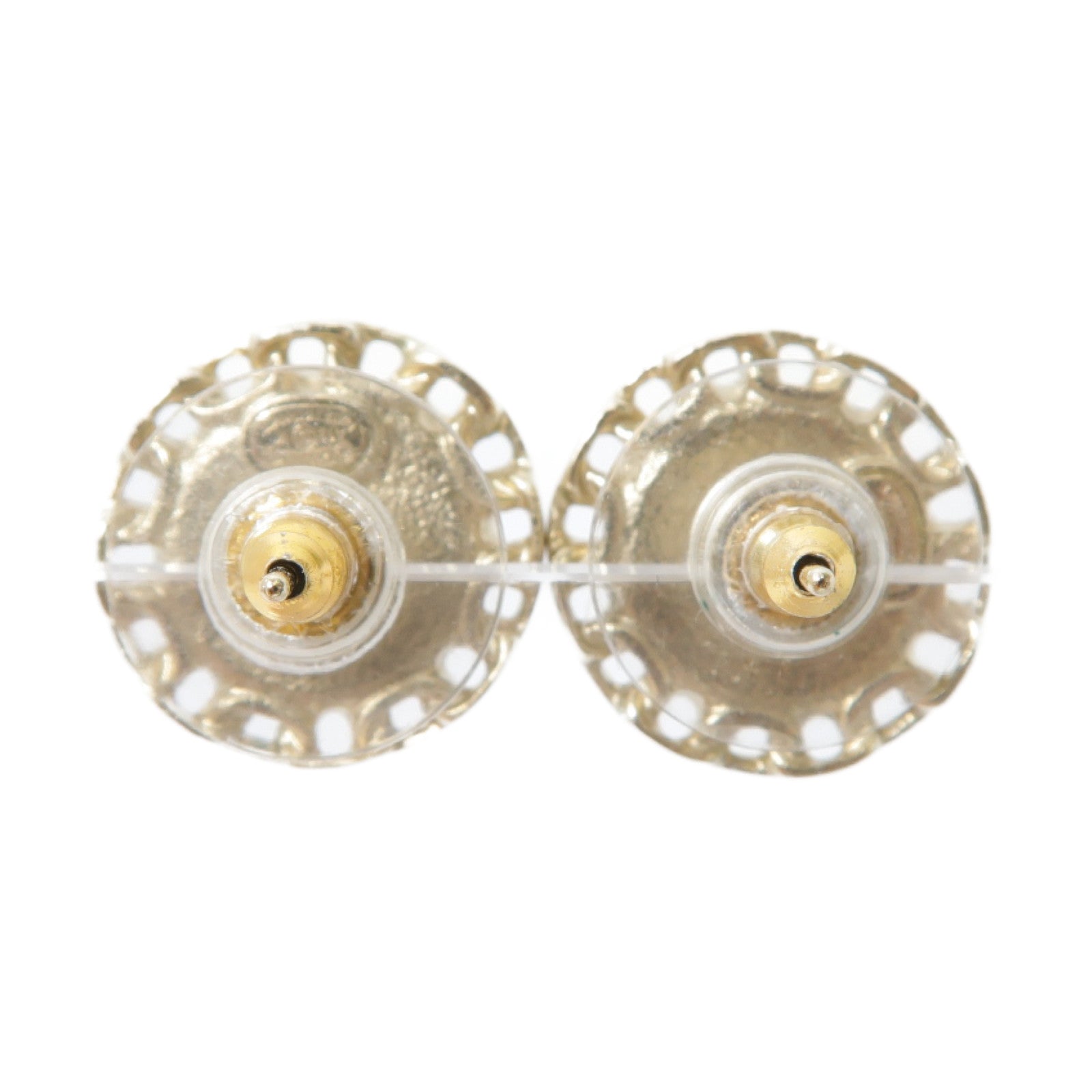 CHANEL 金屬Earrings耳環黑色/金色