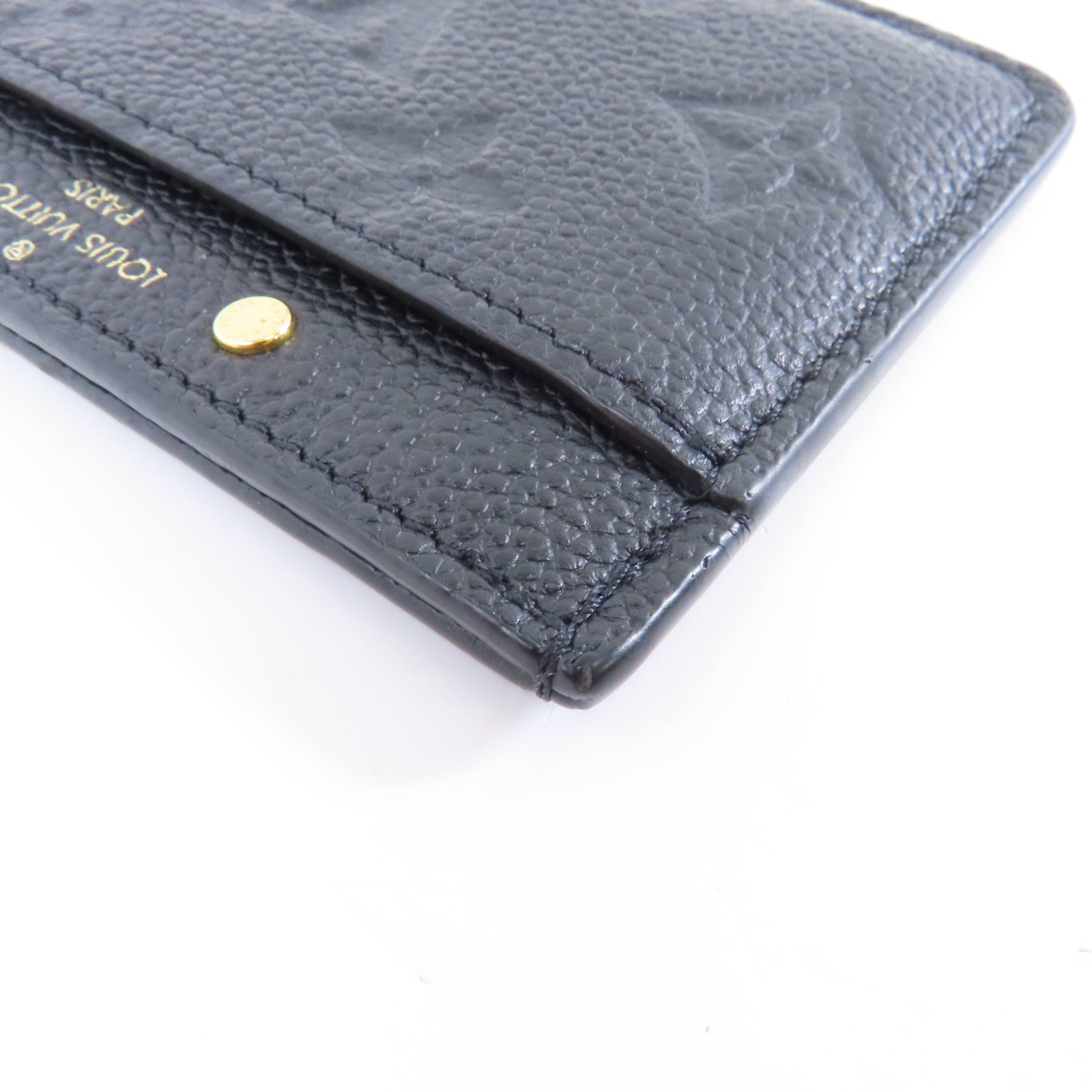 LOUIS VUITTON Monogram Empreinte Card Case卡片套黑色