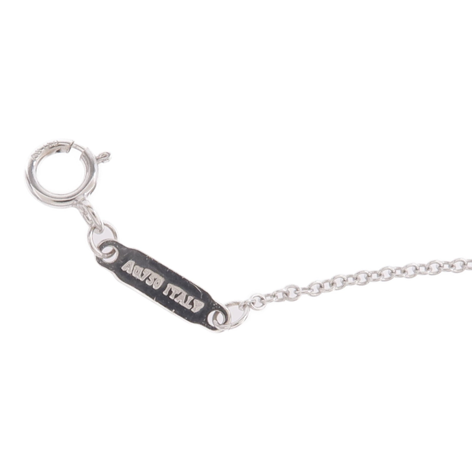 TIFFANY＆CO 18K白金T Smile Small Necklace項鍊