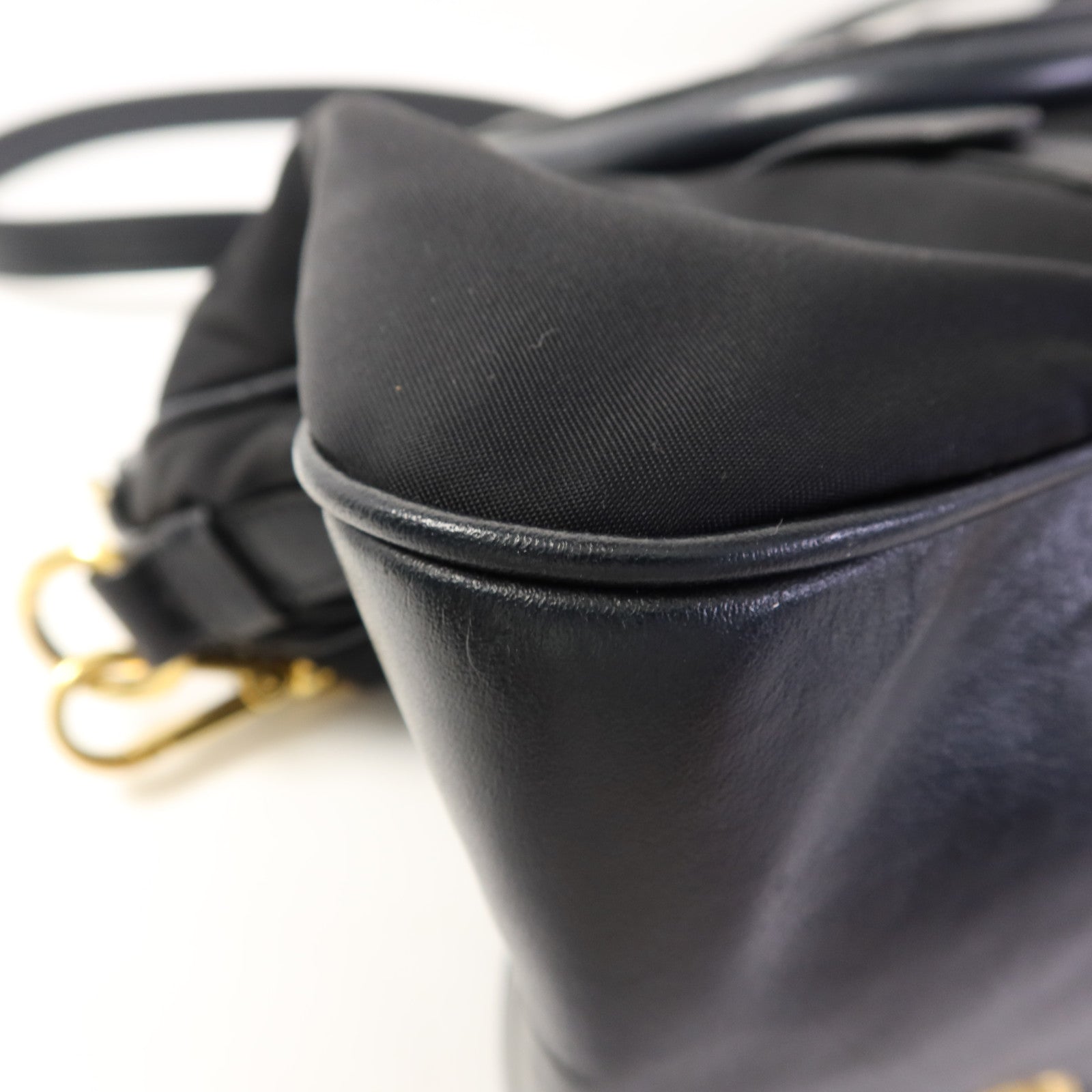 PRADA 尼龍2Way Shoulder Bag金扣手挽肩背兩用袋