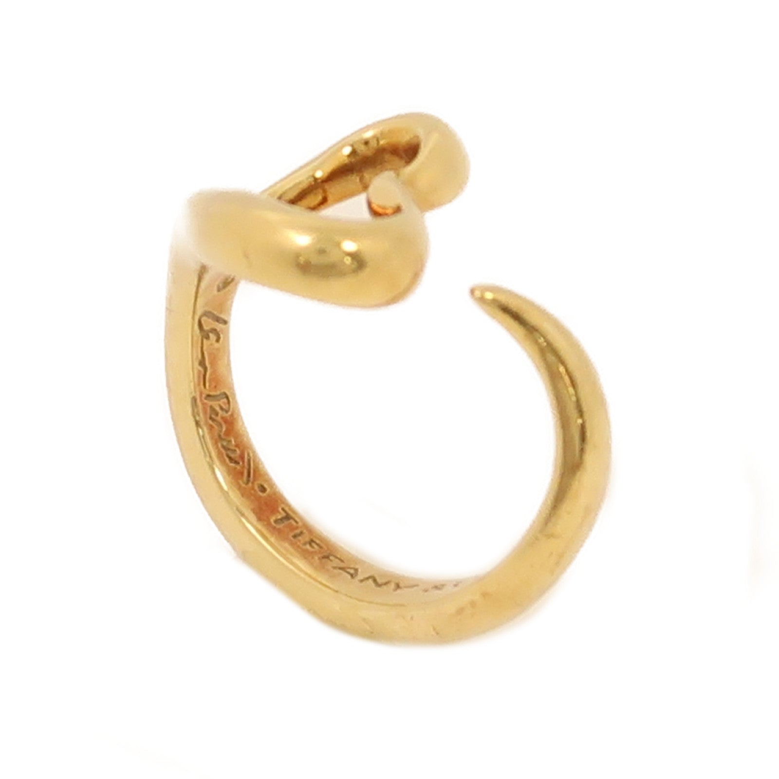 TIFFANY＆CO 18K黃金Heart Ring戒指US#5.5
