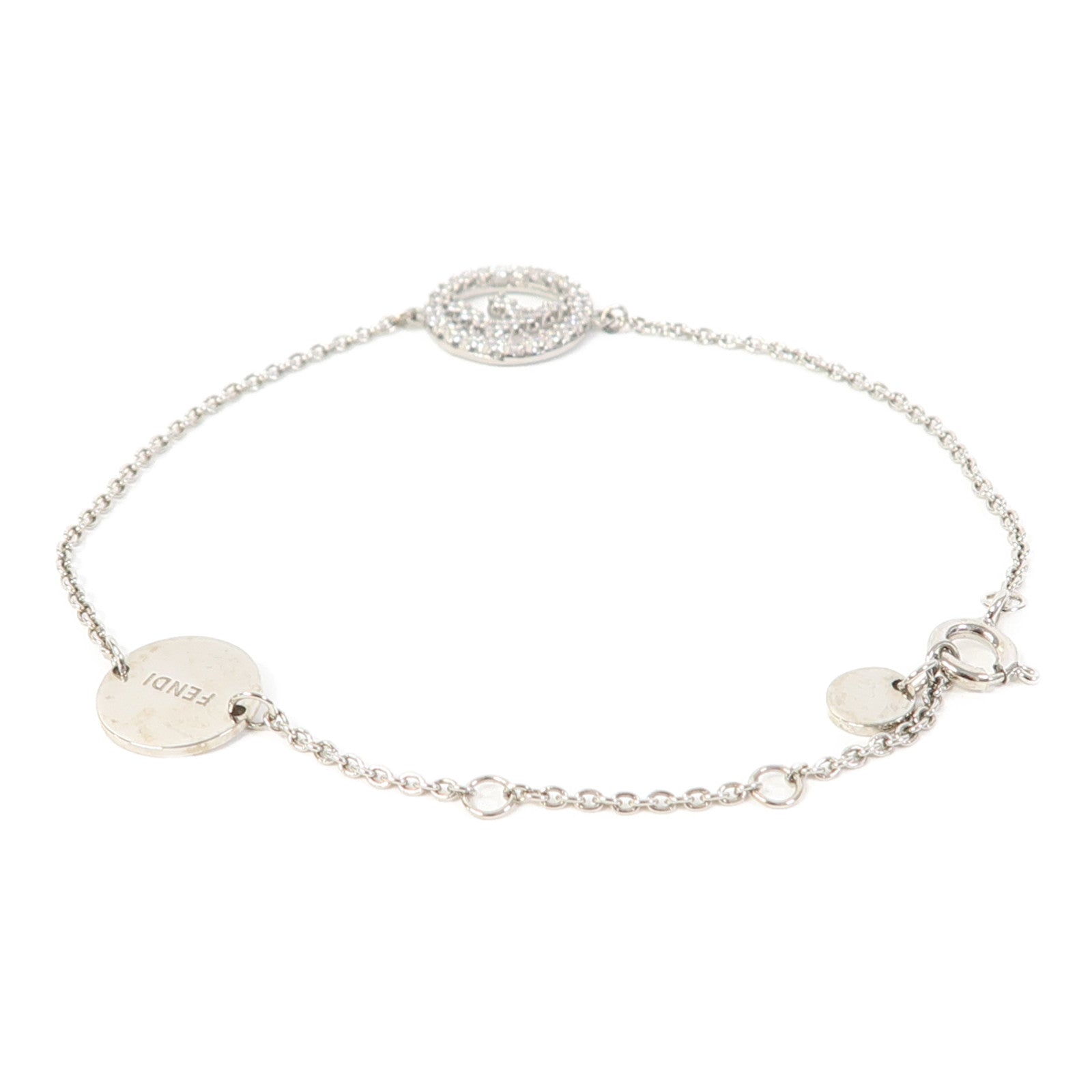 FENDI 金屬Bracelet手鏈銀色