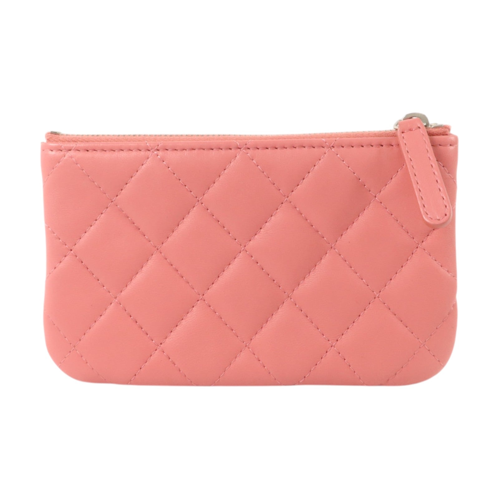 CHANEL 羊皮皮革Classic Zipped Coin Purse銀扣零錢包
