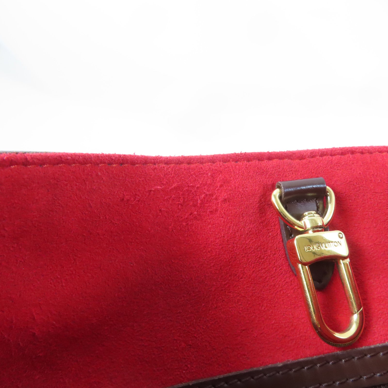 LOUIS VUITTON 【激減優惠】Damier Hampstead MM金扣手挽袋啡色