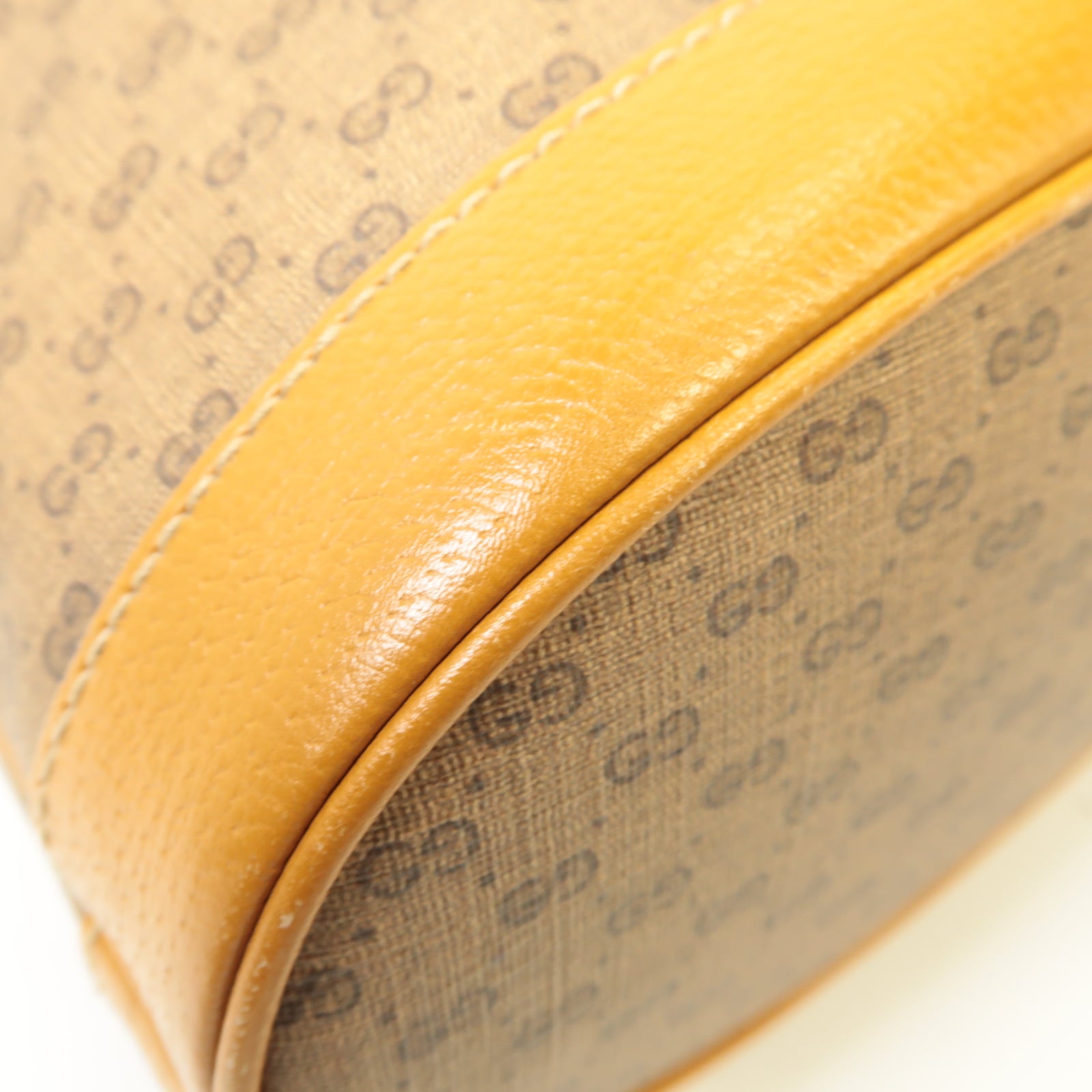 GUCCI 【激減優惠】塗層帆布Disney x Gucci Mickey Mouse Shoulder Bag金扣肩背袋棕色