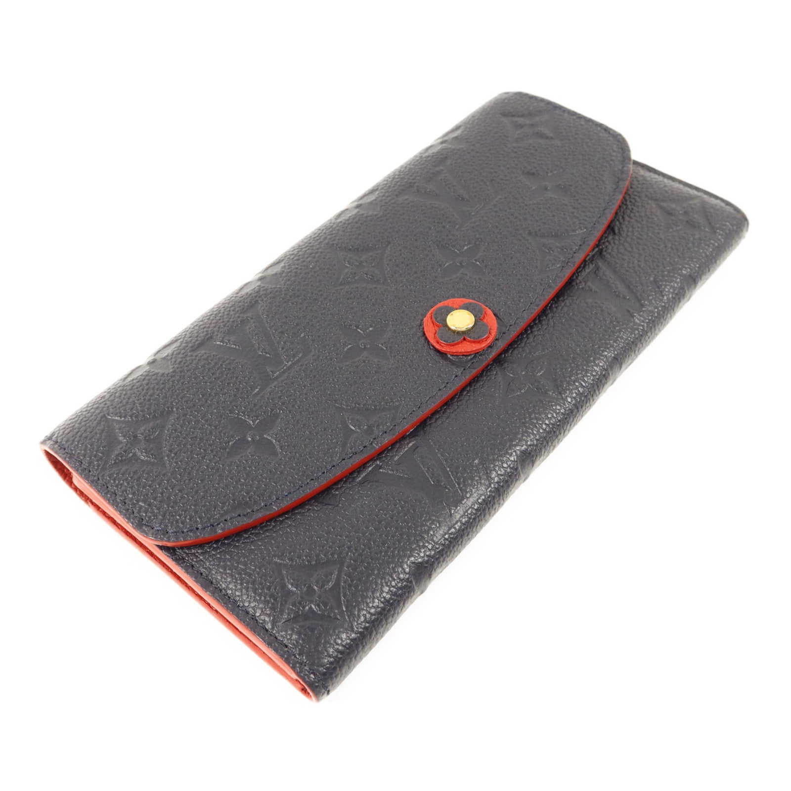 LOUIS VUITTON Monogram Empreinte Blooming Flower Wallet金扣長錢包