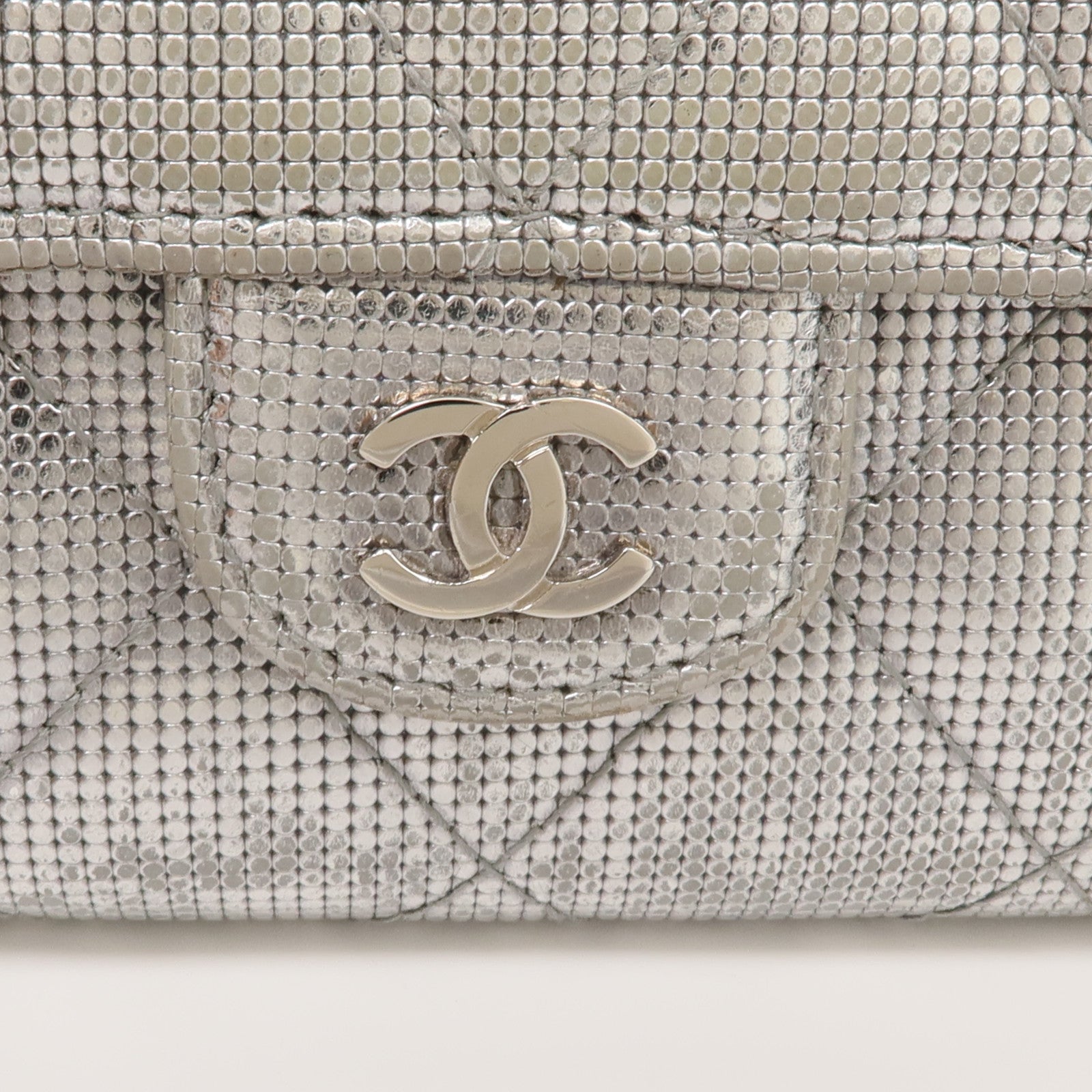 CHANEL 牛皮皮革Long Wallet銀扣長錢包