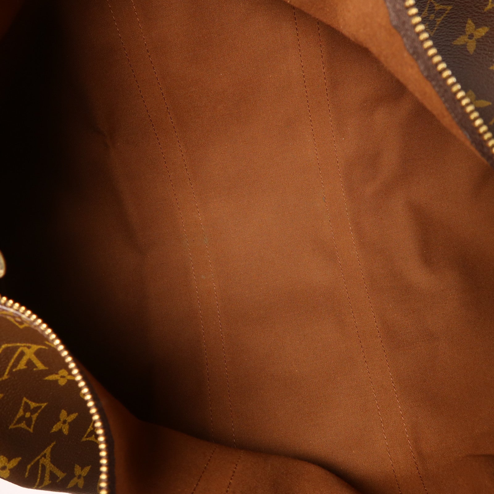 LOUIS VUITTON Monogram Keepall 50金扣波士頓包棕色