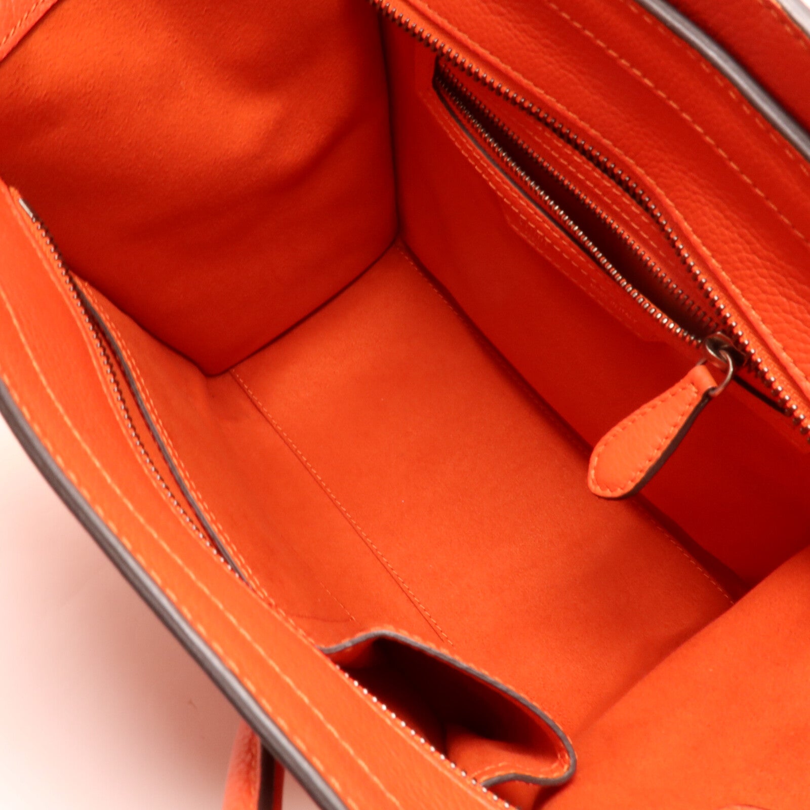 CELINE 牛皮皮革Micro Luggage手挽袋