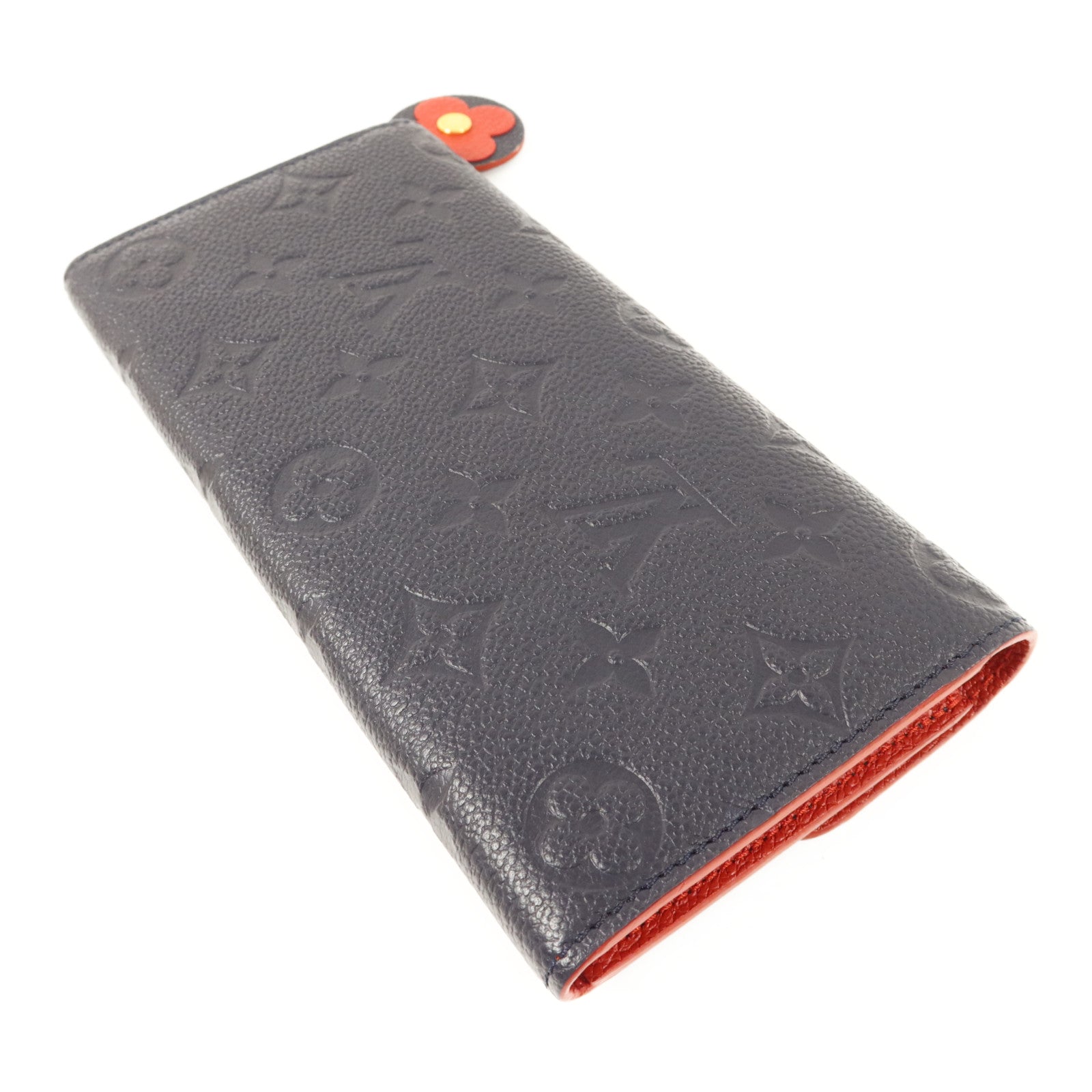 LOUIS VUITTON Monogram Empreinte Blooming Flower Wallet金扣長錢包