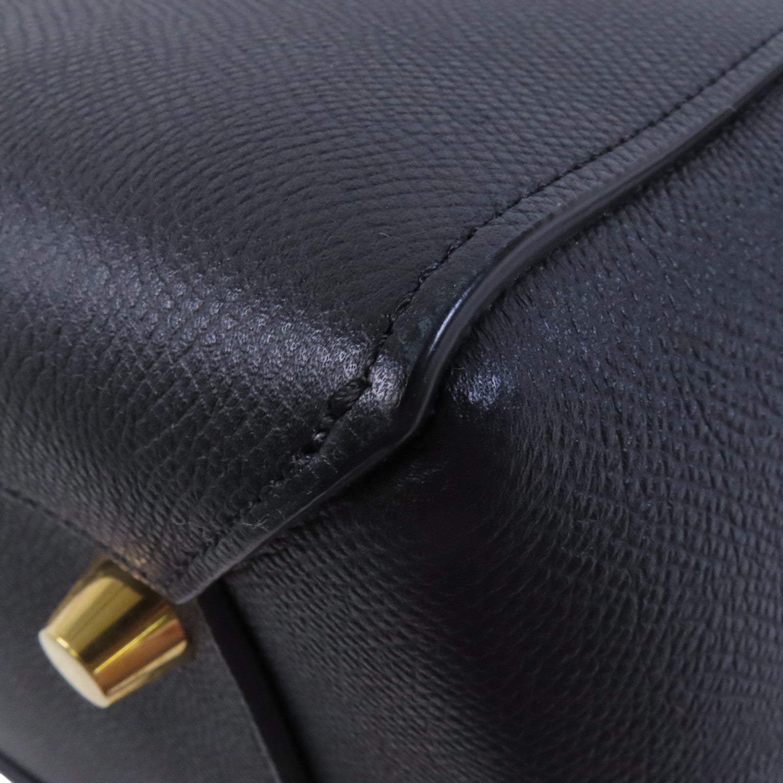 CELINE 牛皮皮革Mini Belt Bag金扣手挽肩背兩用袋