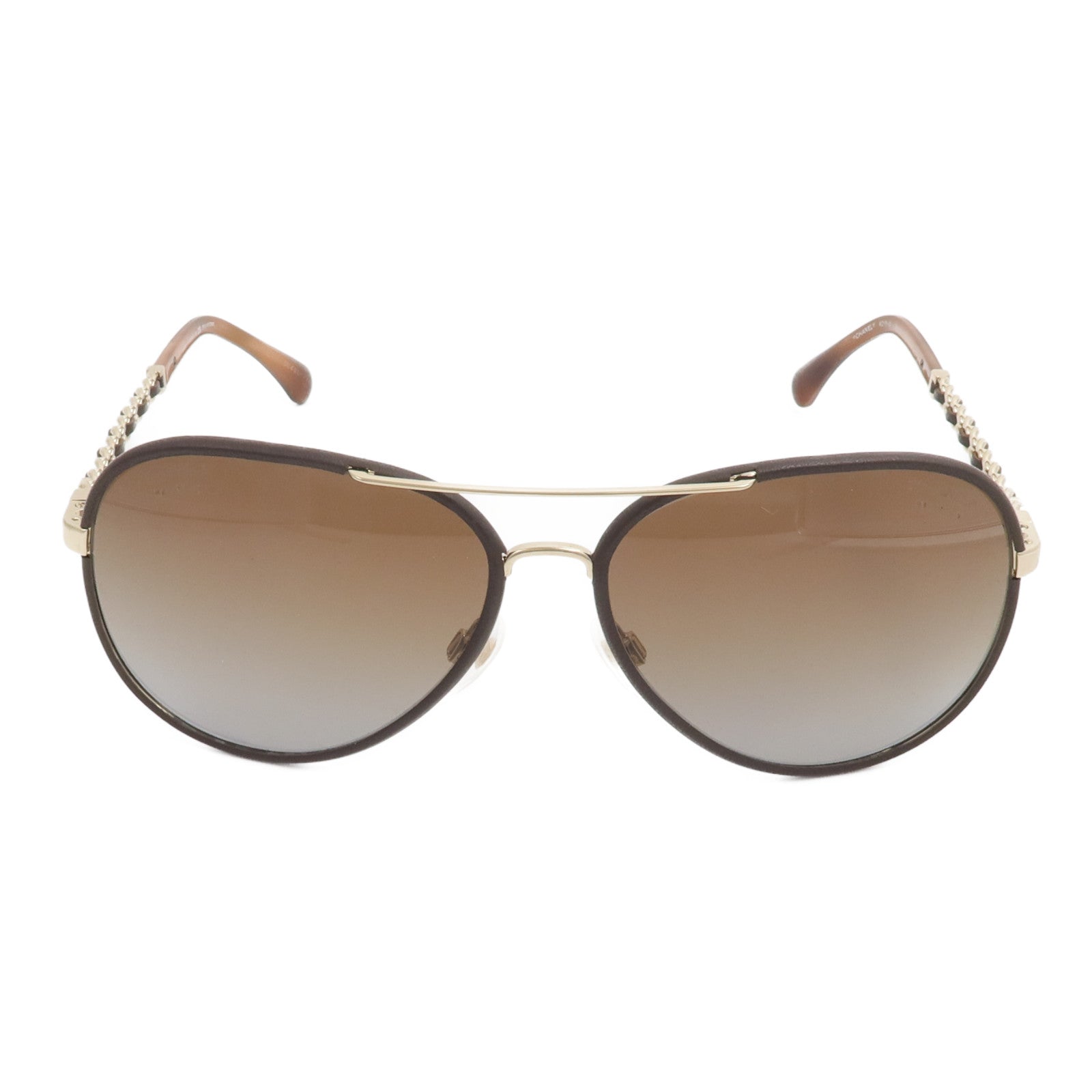 CHANEL PVC/牛皮皮革Sunglasses太陽眼鏡