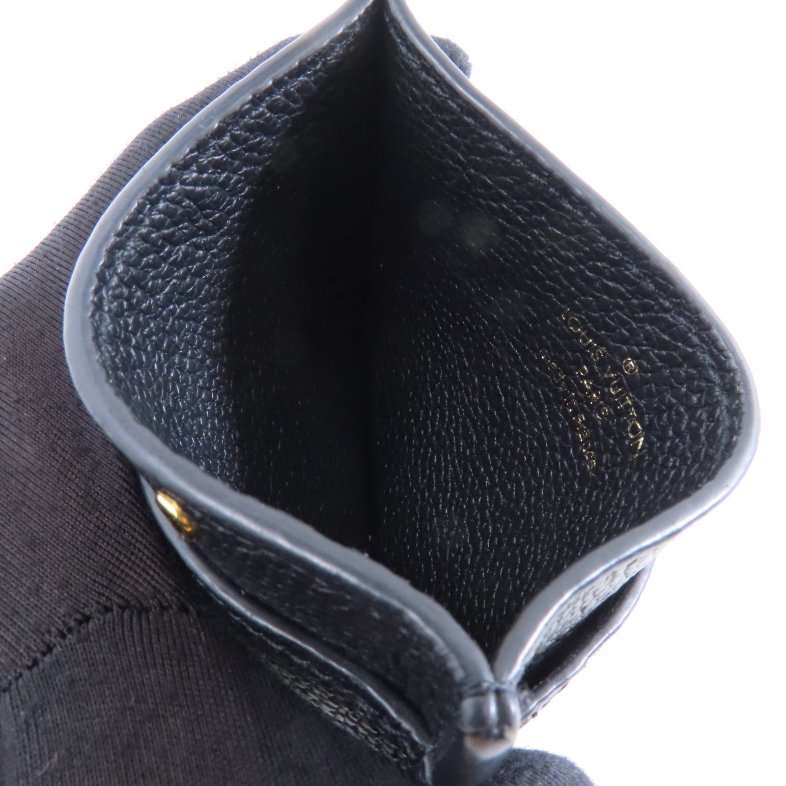 LOUIS VUITTON Monogram Empreinte Card Case卡片套黑色