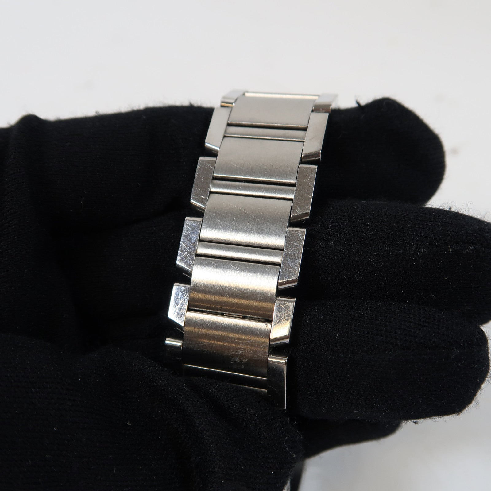 CARTIER Tank Francaise不鏽鋼手錶自動機芯銀色