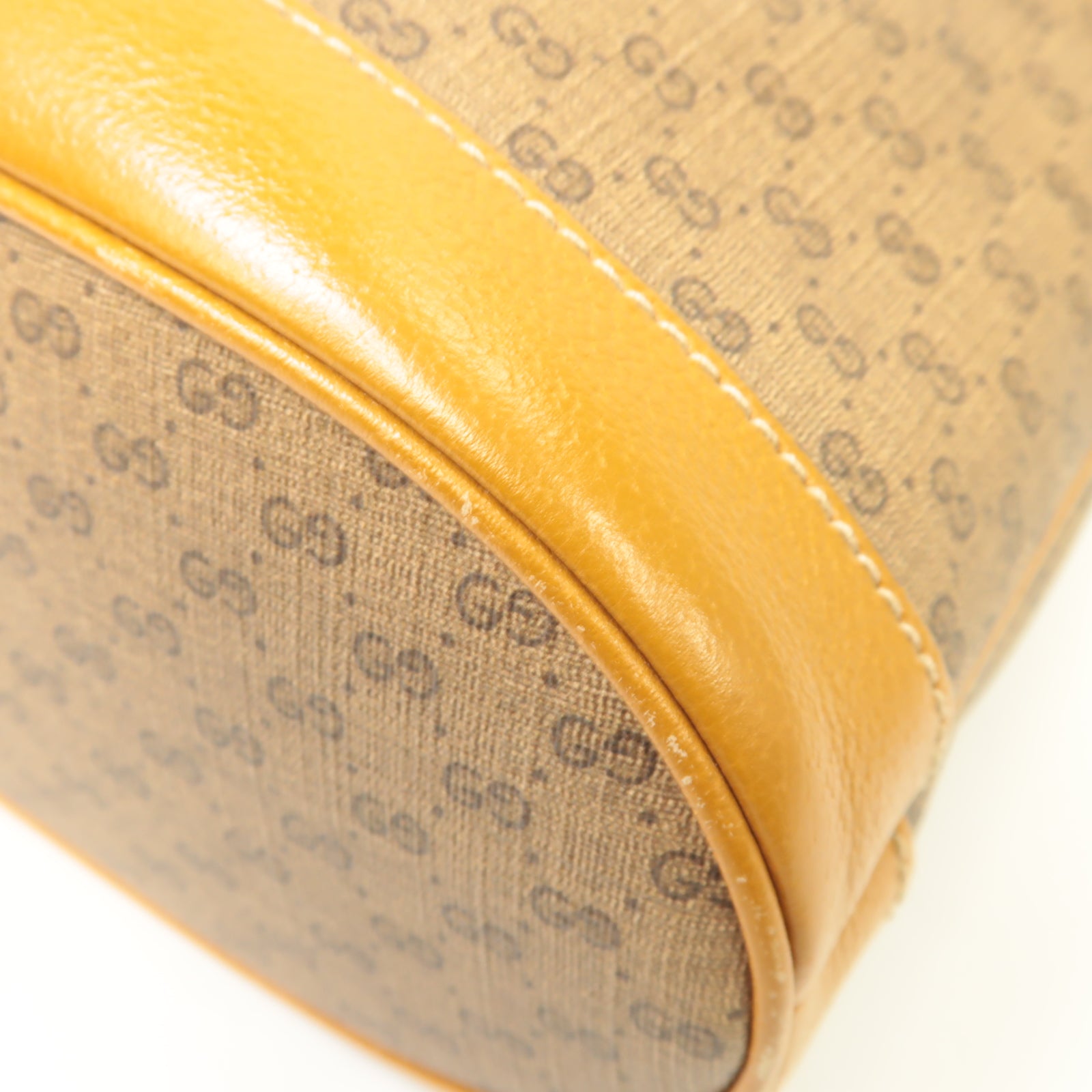 GUCCI 【激減優惠】塗層帆布Disney x Gucci Mickey Mouse Shoulder Bag金扣肩背袋棕色