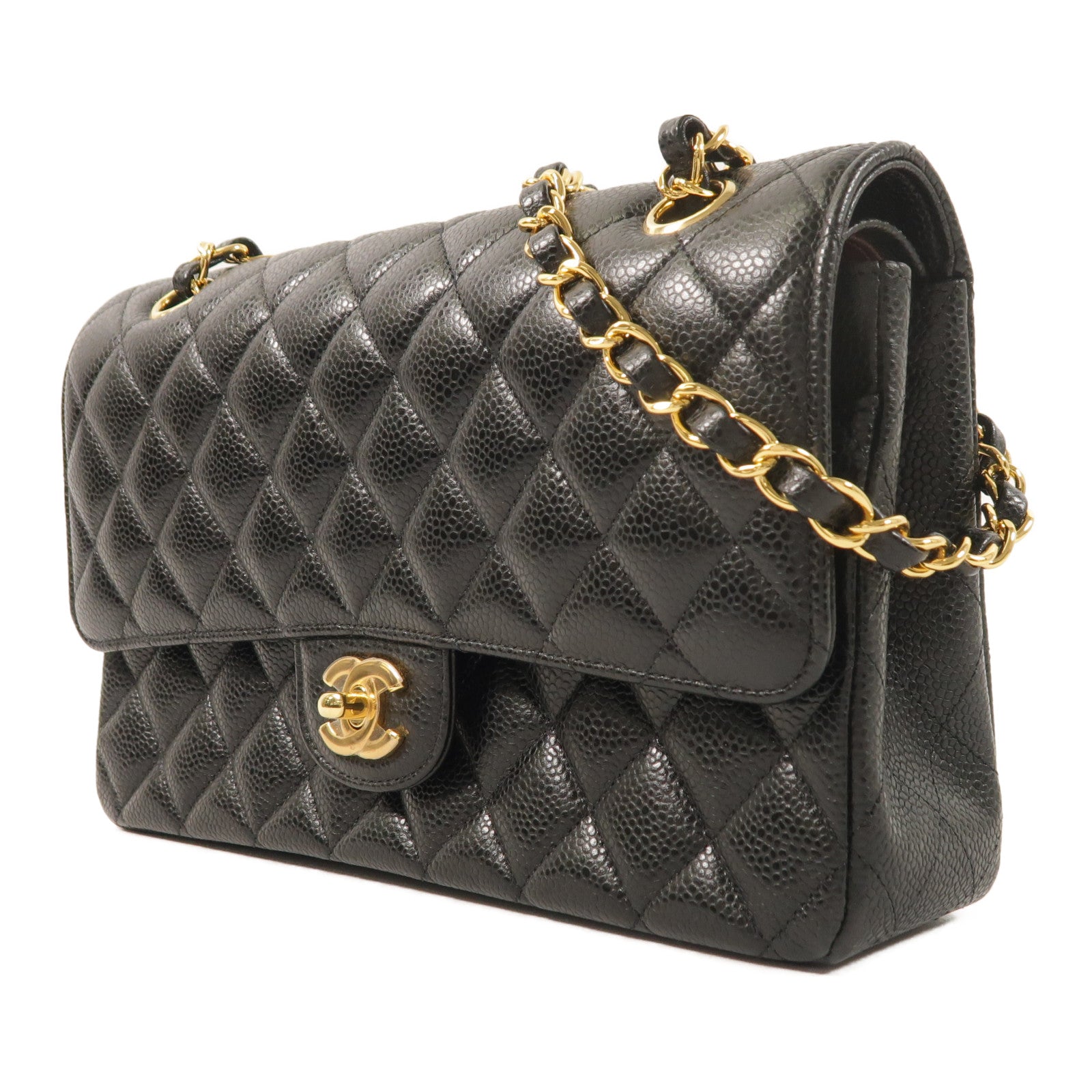 CHANEL 牛皮皮革Classic 25金扣鏈帶肩背袋