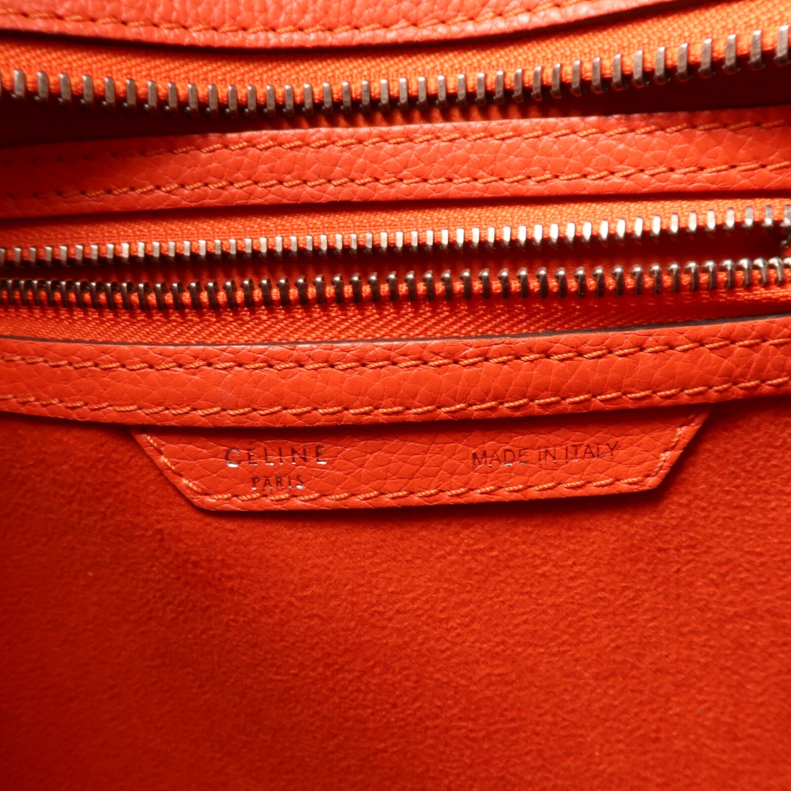 CELINE 牛皮皮革Micro Luggage手挽袋