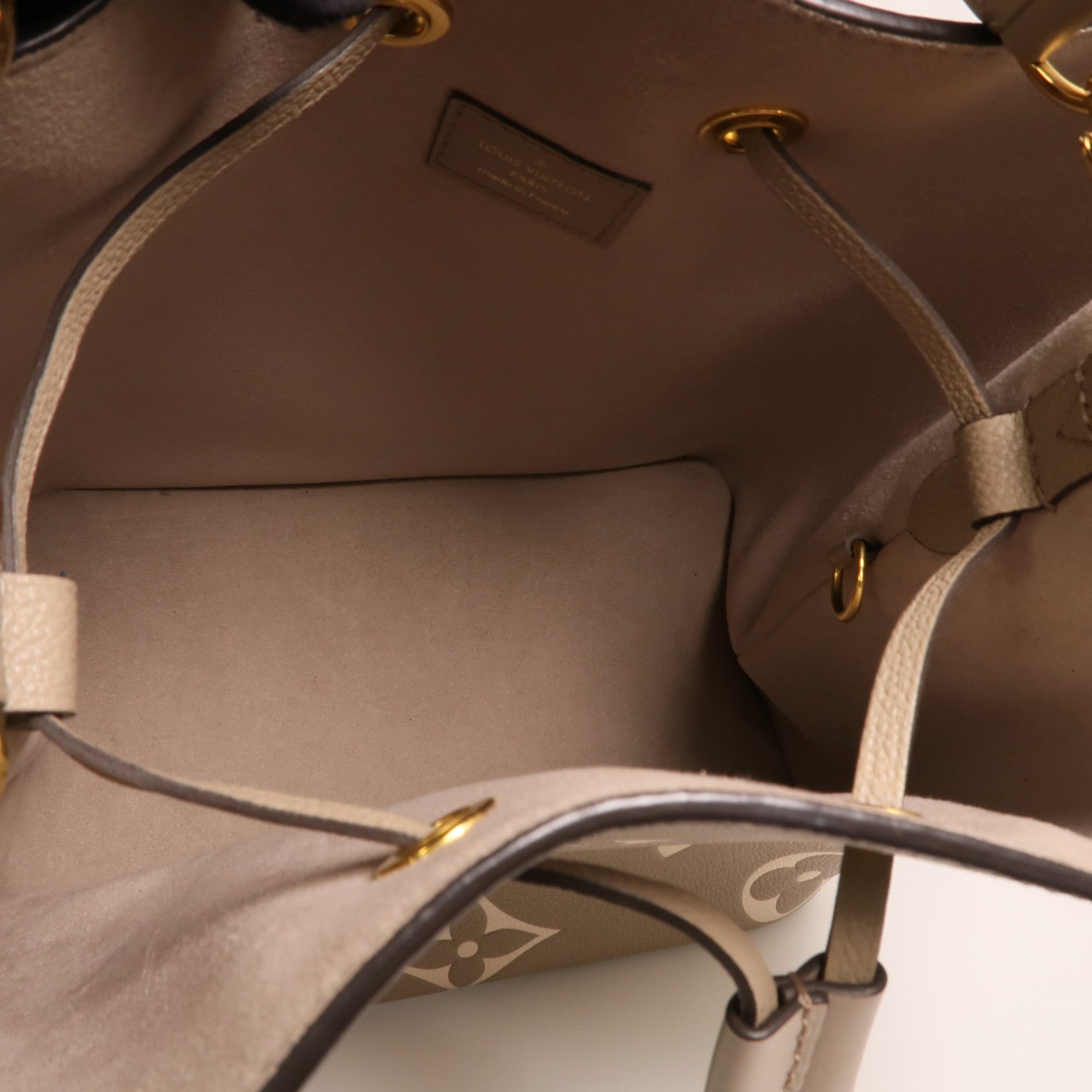LOUIS VUITTON Monogram Empreinte NeoNoe MM金扣手挽肩背兩用袋