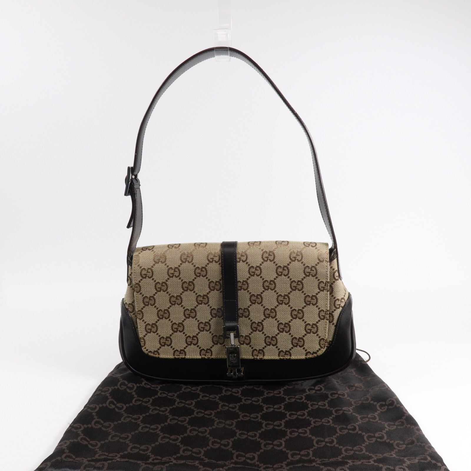 GUCCI 帆布/皮革Shoulder Bag肩背袋