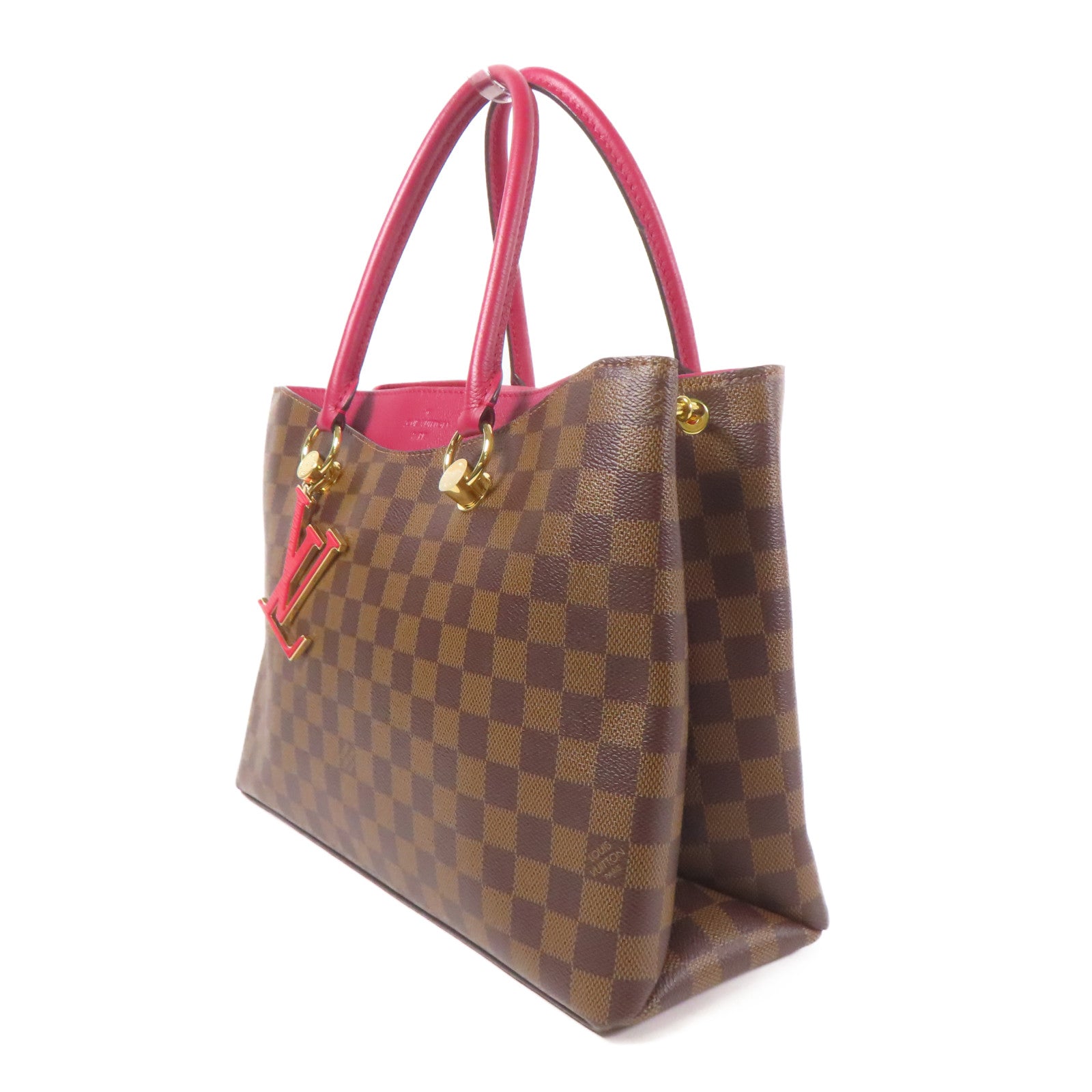 LOUIS VUITTON LV GHW Rivierside 2way Shoulder Bag M40052 Damier Brown/Red