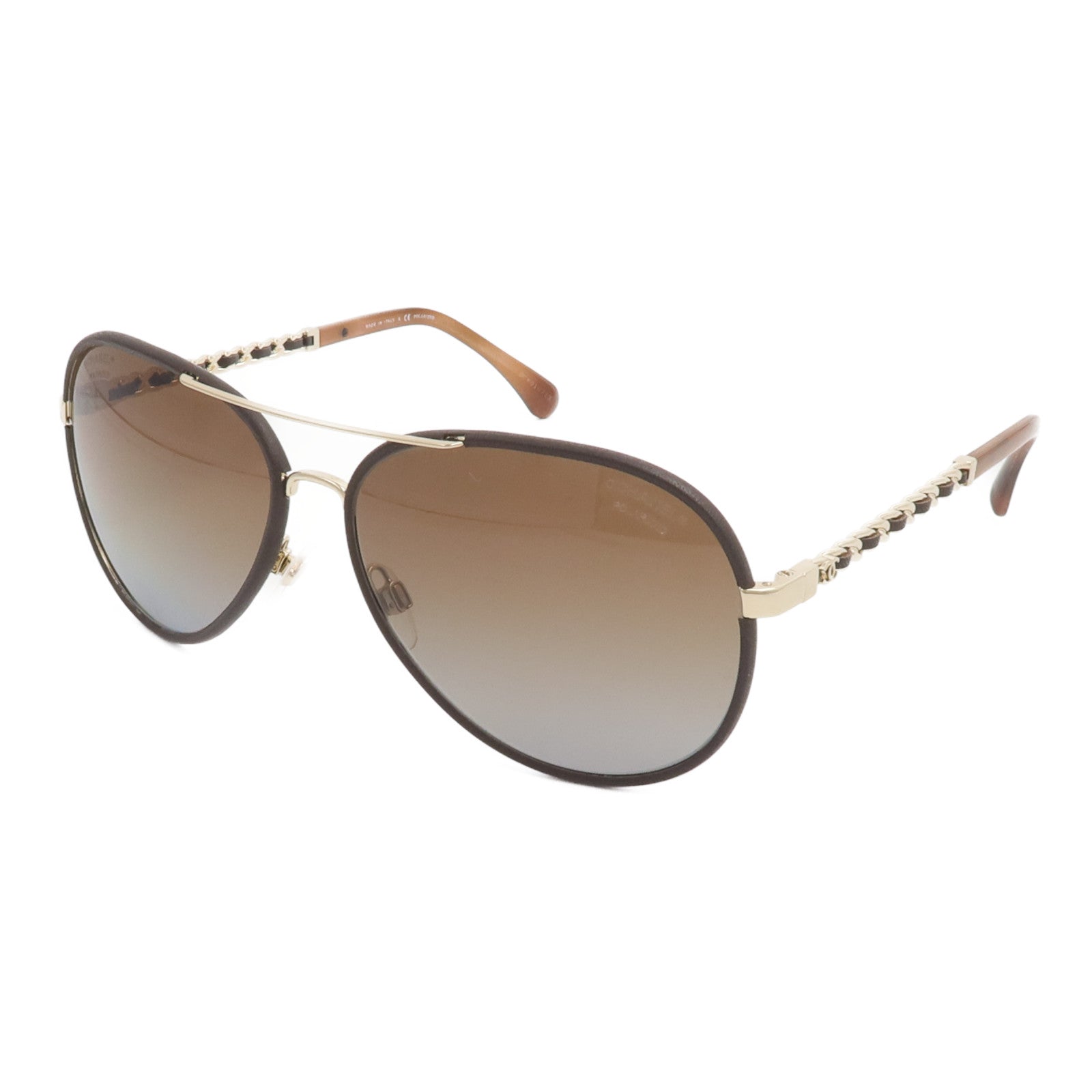 CHANEL PVC/牛皮皮革Sunglasses太陽眼鏡