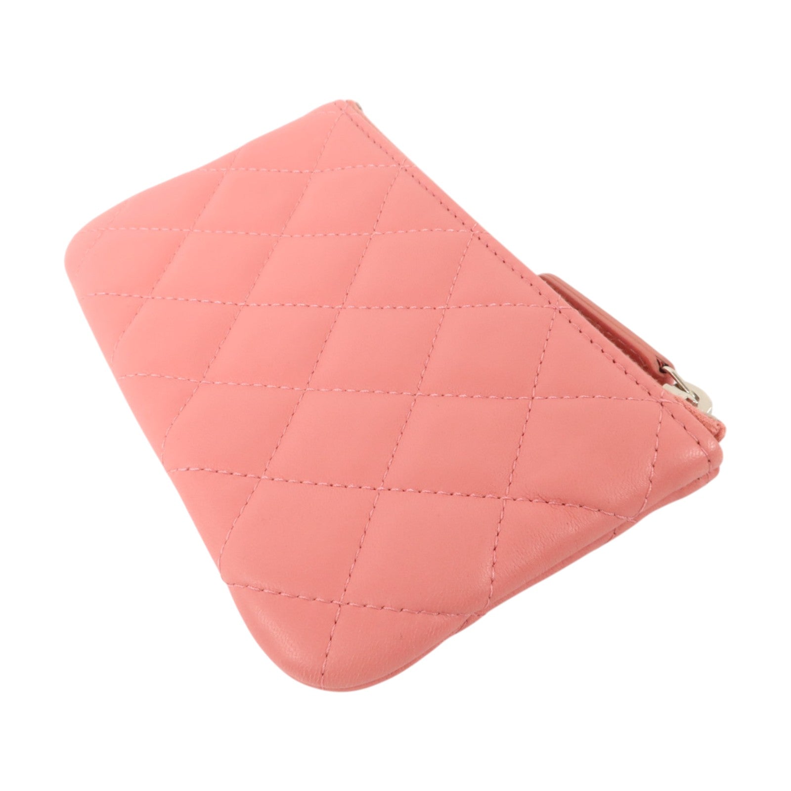 CHANEL 羊皮皮革Classic Zipped Coin Purse銀扣零錢包