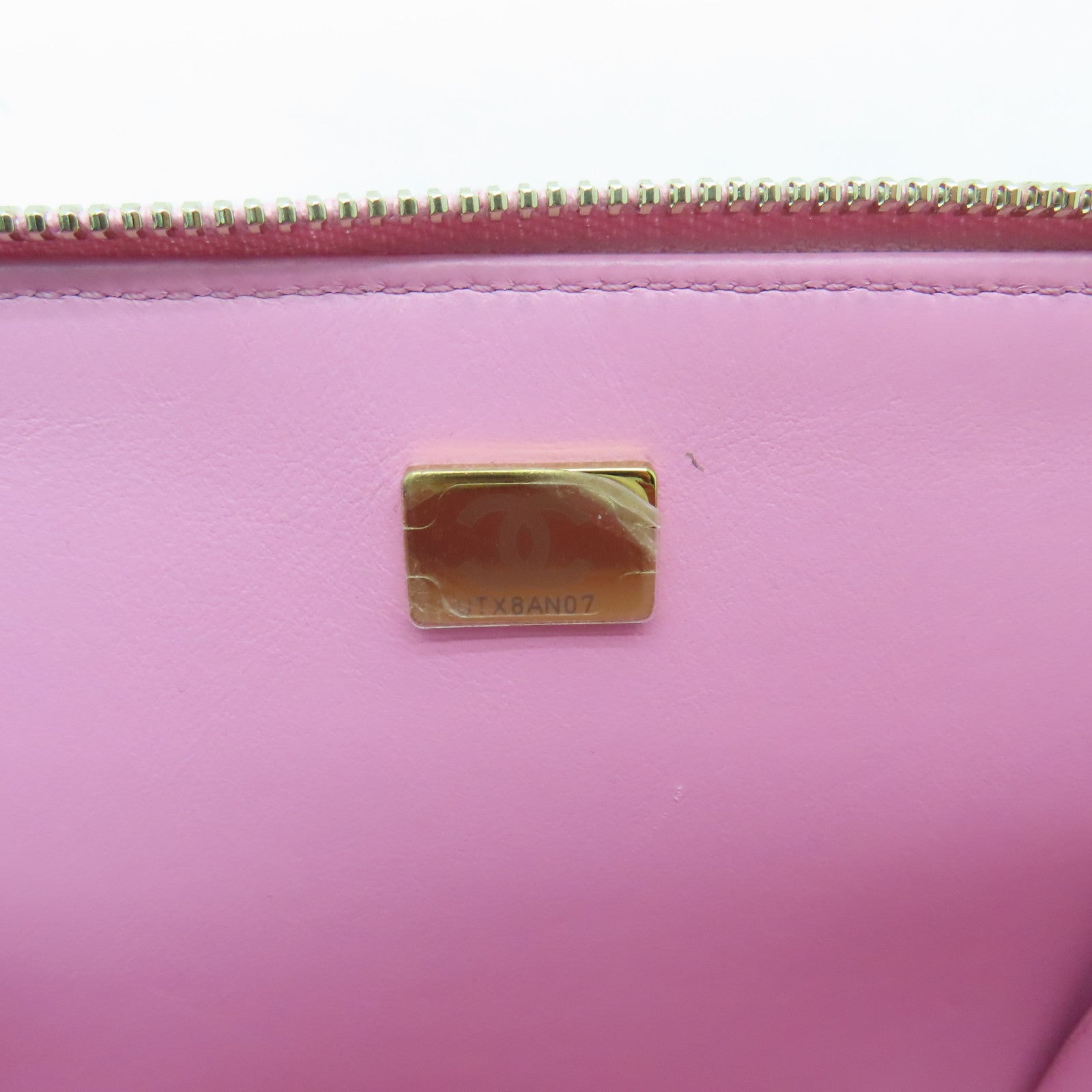 CHANEL 【激減優惠】菱格Caviar皮革２Way Shoulder金扣手挽肩背兩用袋粉紅色