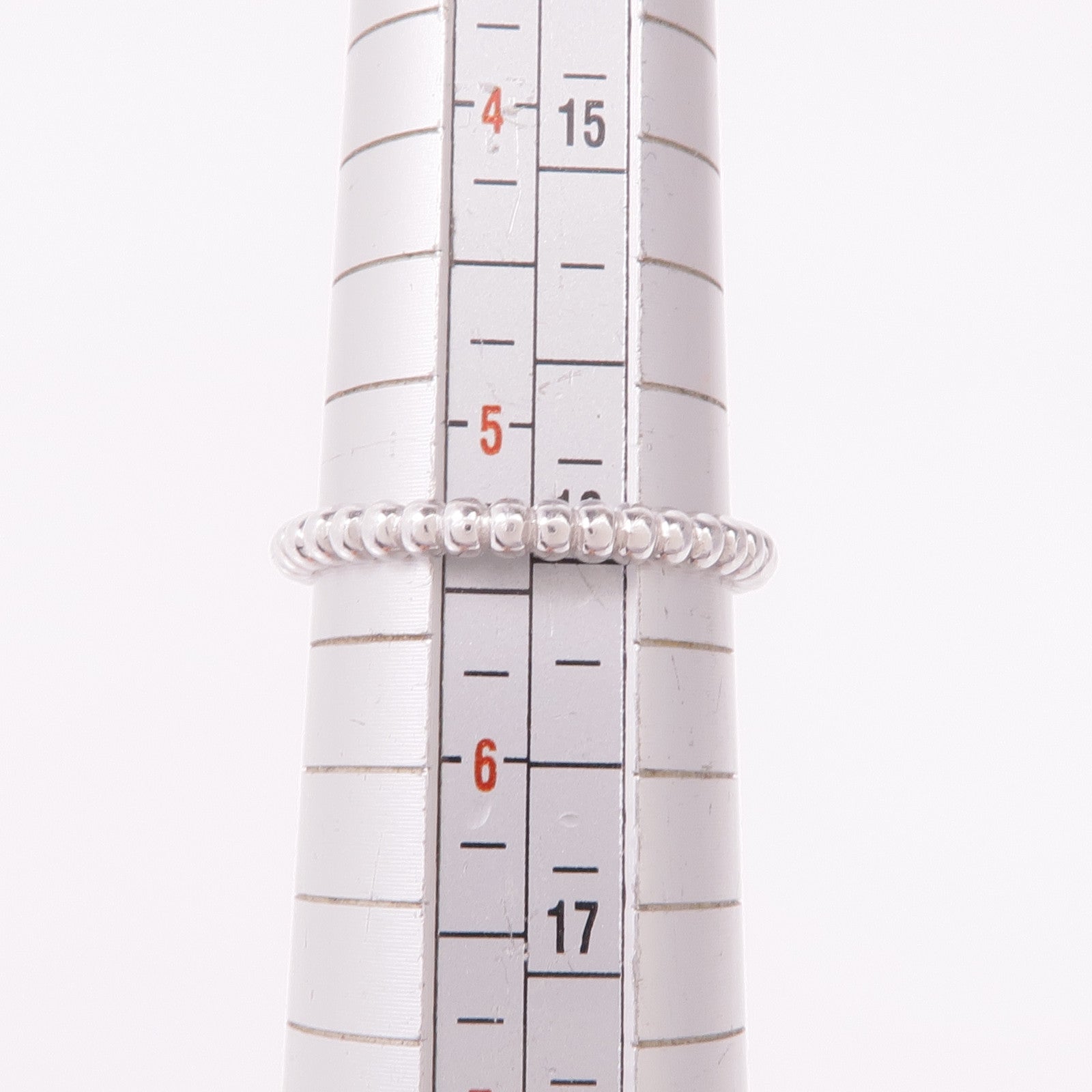 Van Cleef & Arpels 18K白金Perlee Ring戒指VCA#50/US#5.25